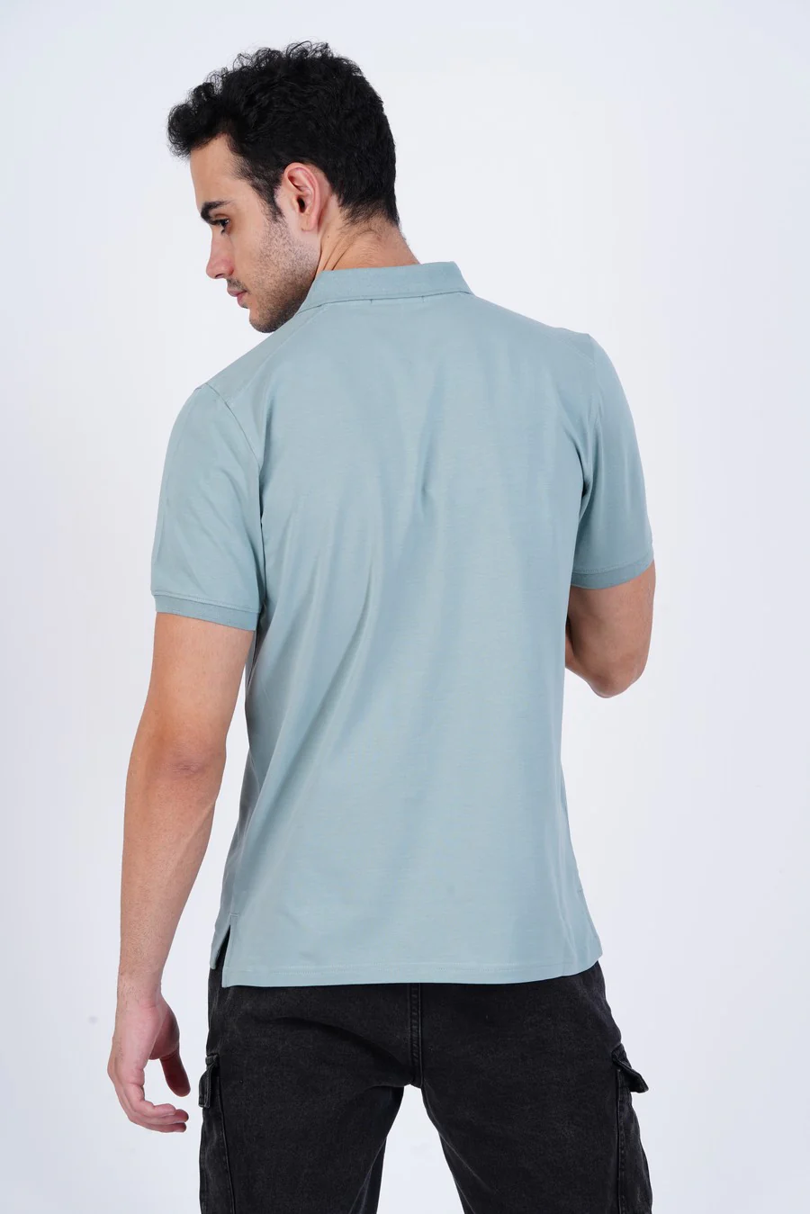 Bamboo Cotton Jersey Polo For Men - Image 19