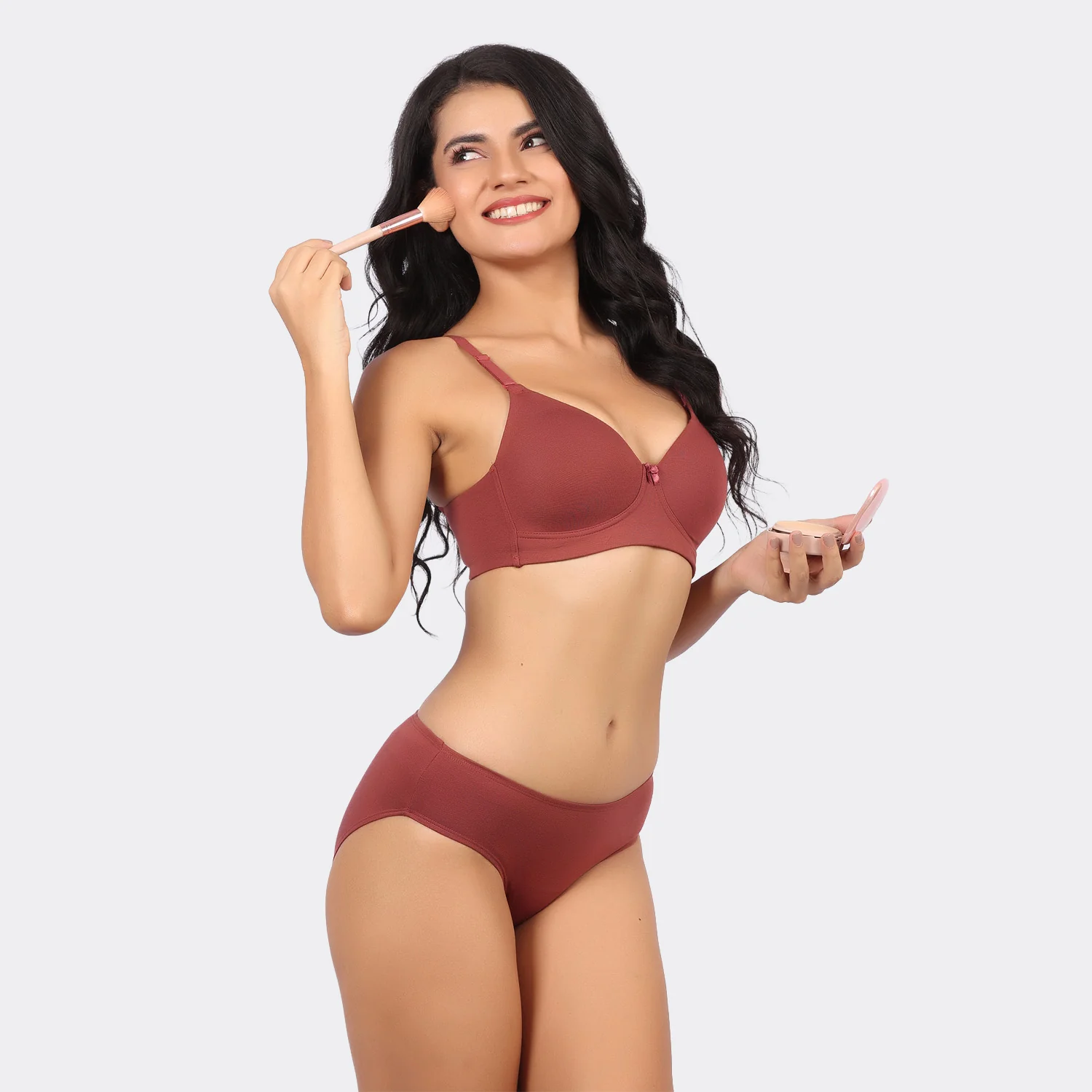 Bamboo Cotton Padded Wirefree Bra – Breathable Full Coverage Comfort - Image 20