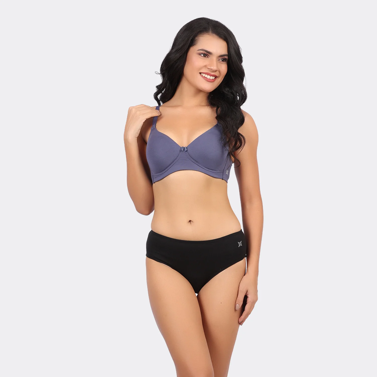 Bamboo Cotton Padded Wirefree Bra – Breathable Full Coverage Comfort - Image 24