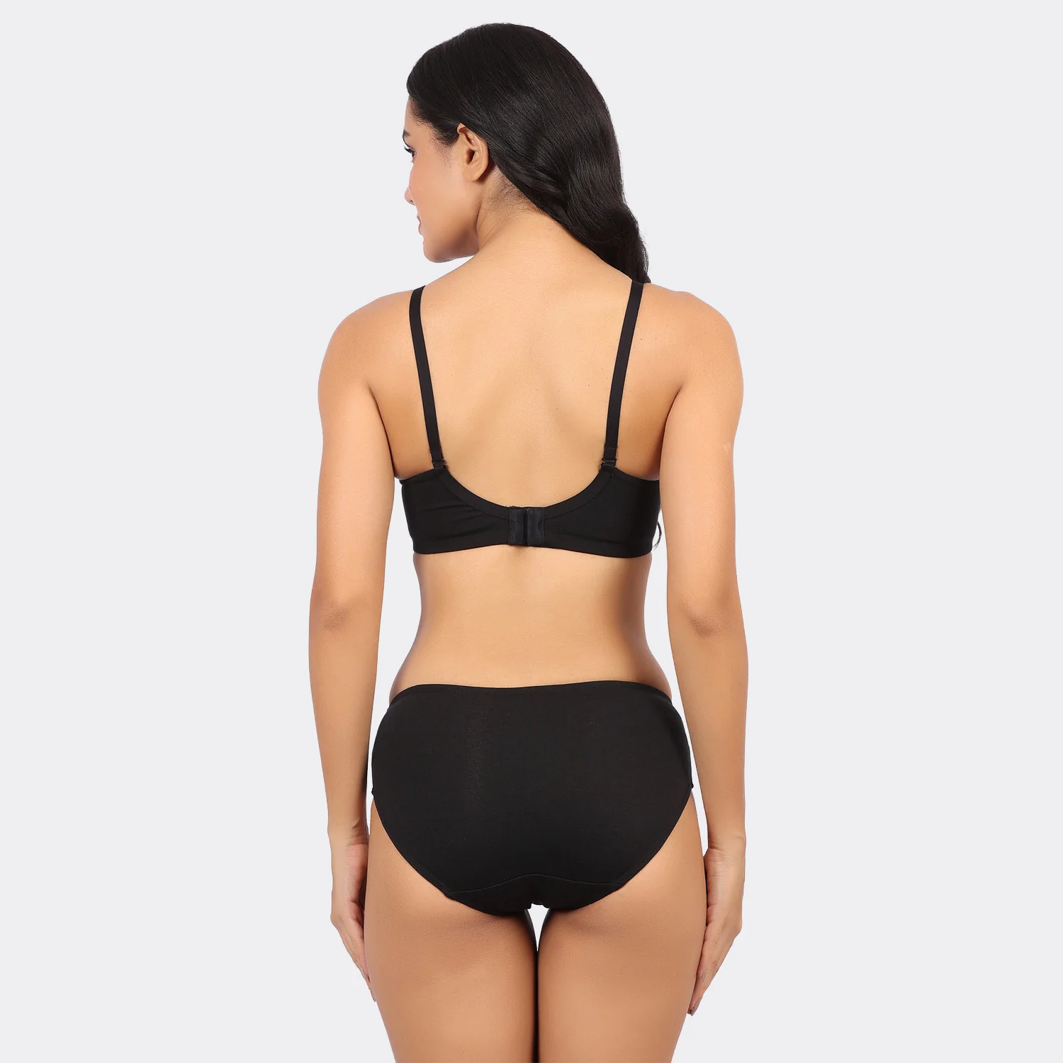 Bamboo Cotton Padded Wirefree Bra – Breathable Full Coverage Comfort - Image 3