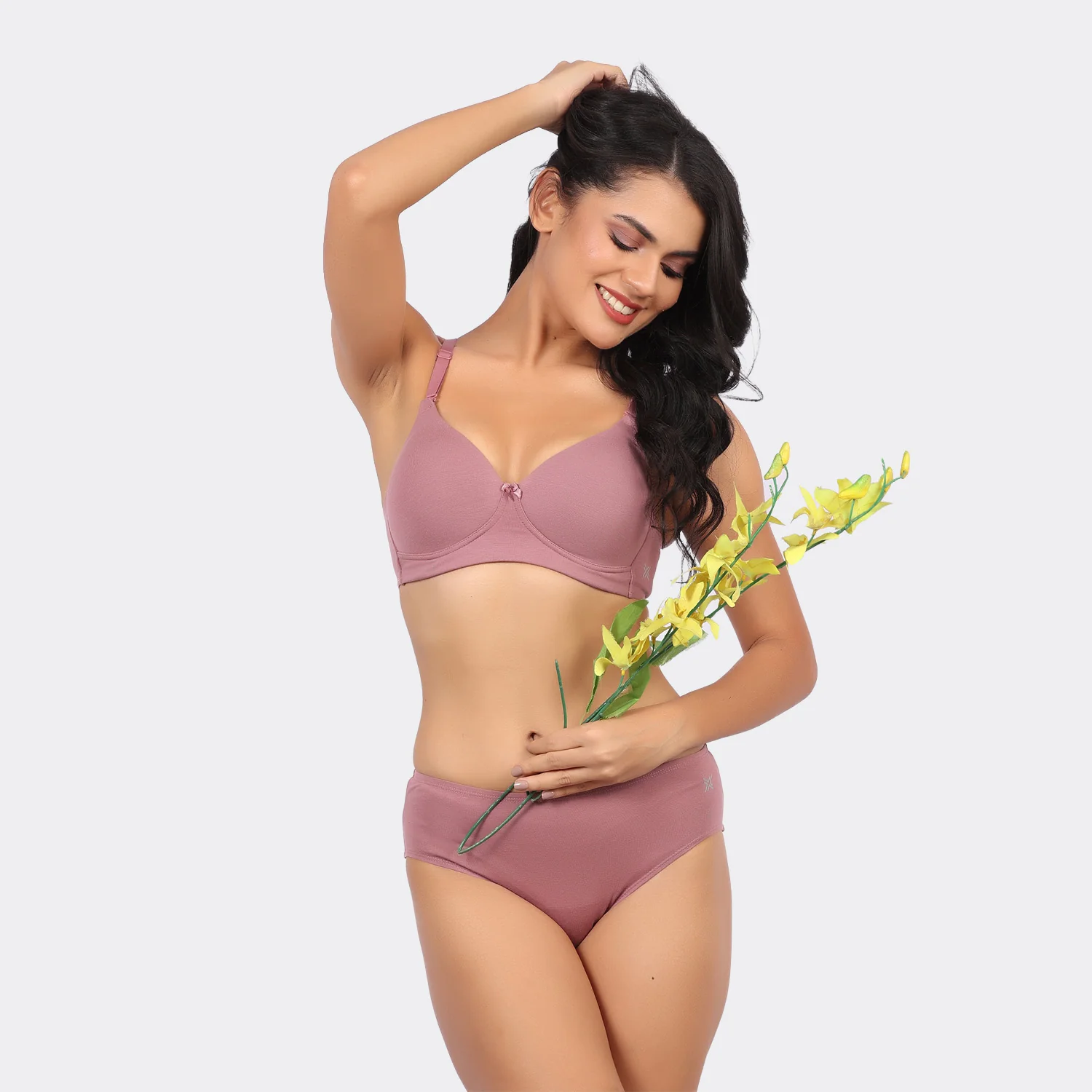 Bamboo Cotton Padded Wirefree Bra – Breathable Full Coverage Comfort - Image 32