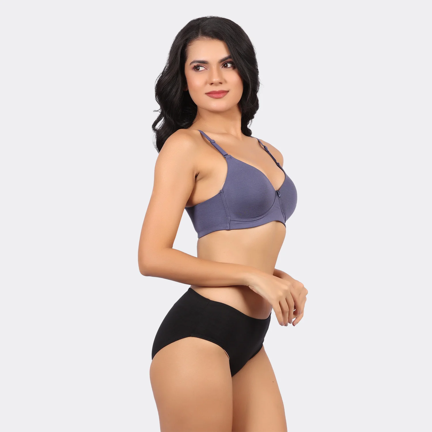 Bamboo Cotton Padded Wirefree Bra – Breathable Full Coverage Comfort - Image 35