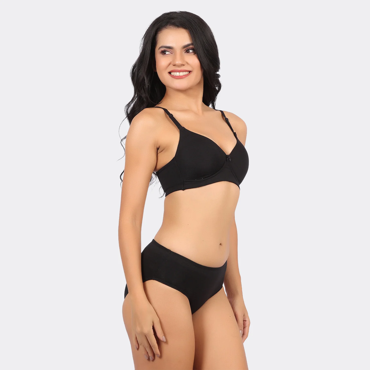 Bamboo Cotton Padded Wirefree Bra – Breathable Full Coverage Comfort - Image 5