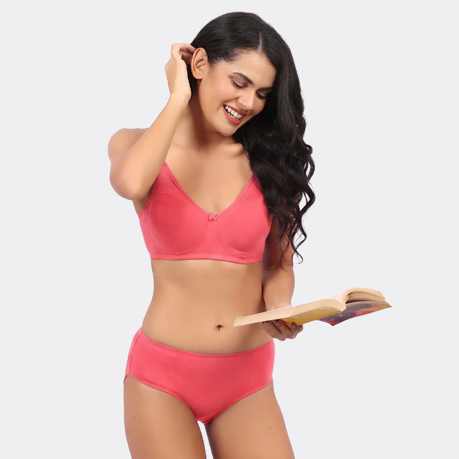 Bamboo Cotton T-Shirt Bra for Women – Non-Padded Wire-Free Full Coverage Everyday Comfort - Image 38