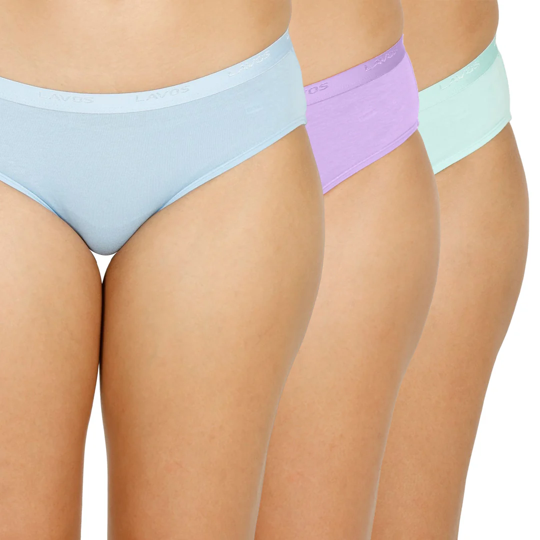 Lavos Organic Bamboo Bikini for Women – Outer Elastic (Pack of 3) - Image 5
