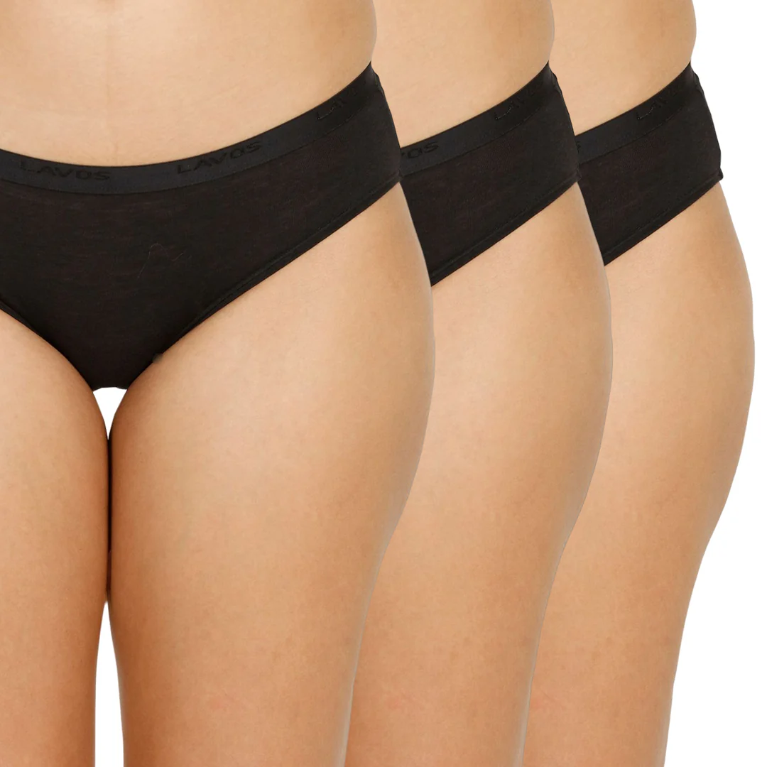 Lavos Organic Bamboo Bikini for Women – Outer Elastic (Pack of 3) - Image 7