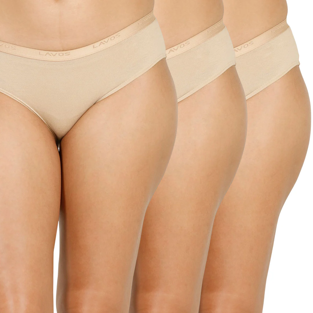 Lavos Organic Bamboo Bikini for Women – Outer Elastic (Pack of 3) - Image 8