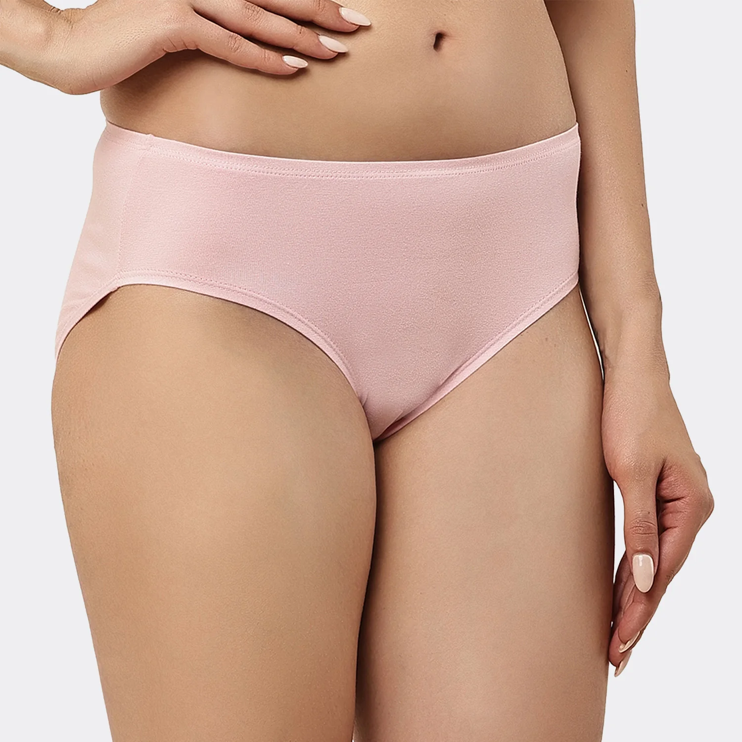 Organic Bamboo Inner elastic Mid waist Hipster for Women- (Pack of 3) - Image 14