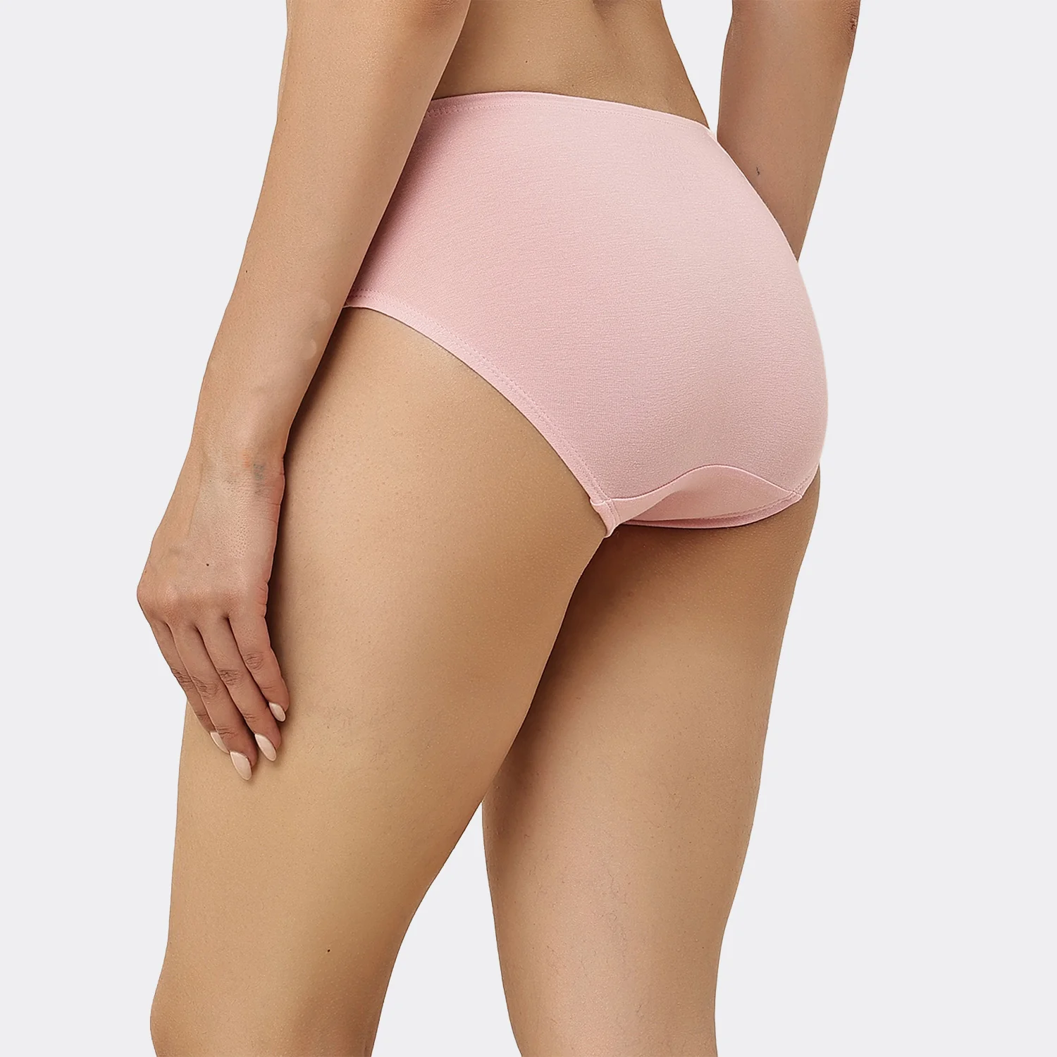 Organic Bamboo Inner elastic Mid waist Hipster for Women- (Pack of 3) - Image 16