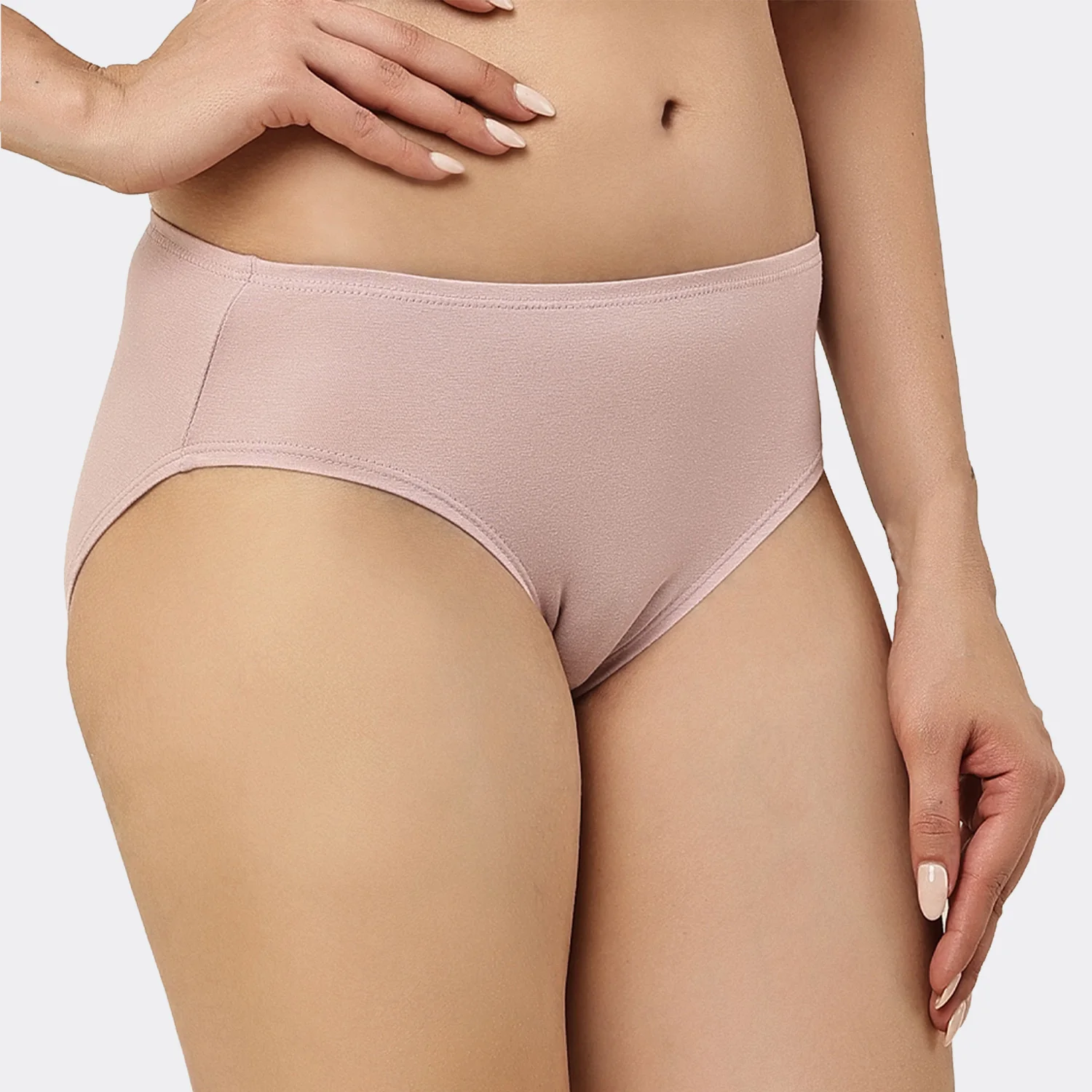 Organic Bamboo Inner elastic Mid waist Hipster for Women- (Pack of 3) - Image 21