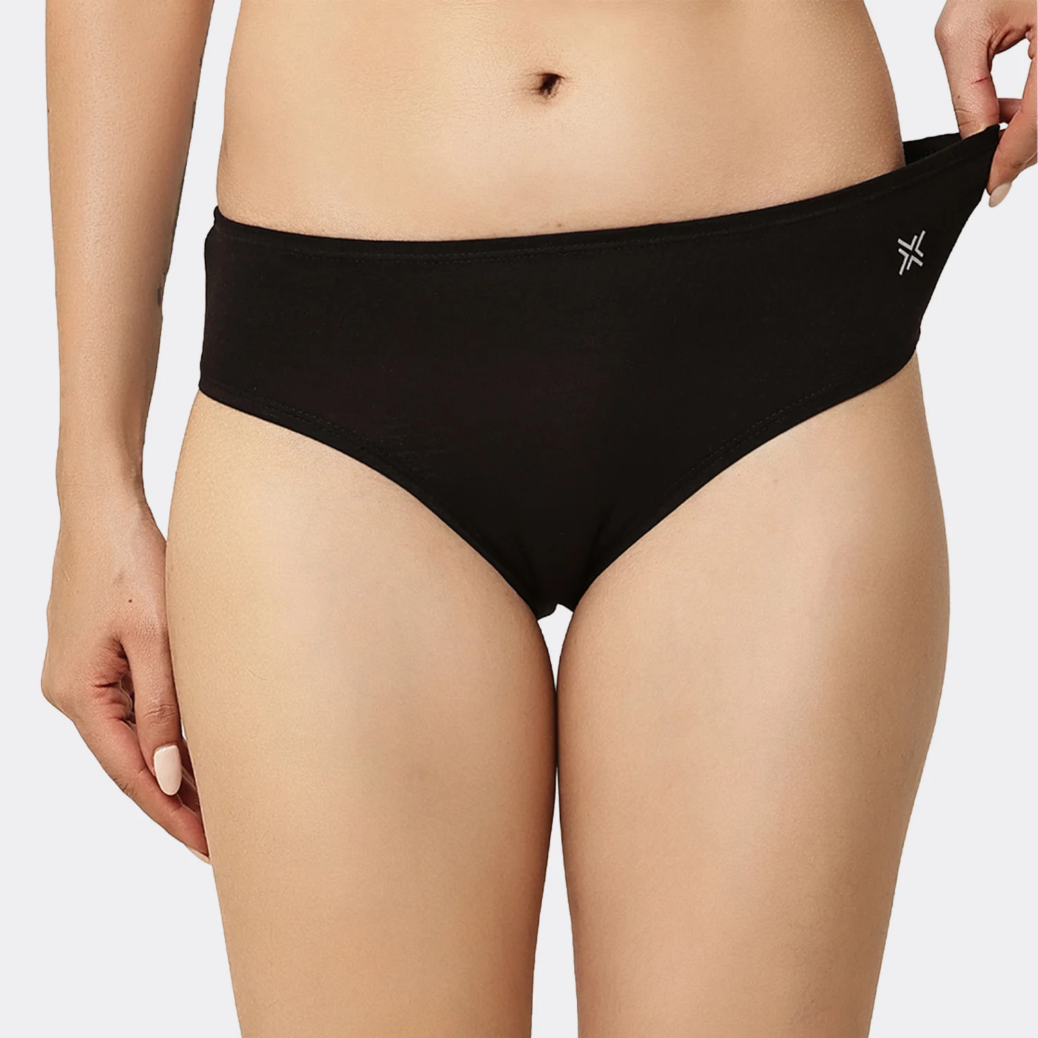 Organic Bamboo Inner elastic Mid waist Hipster for Women- (Pack of 3) - Image 24