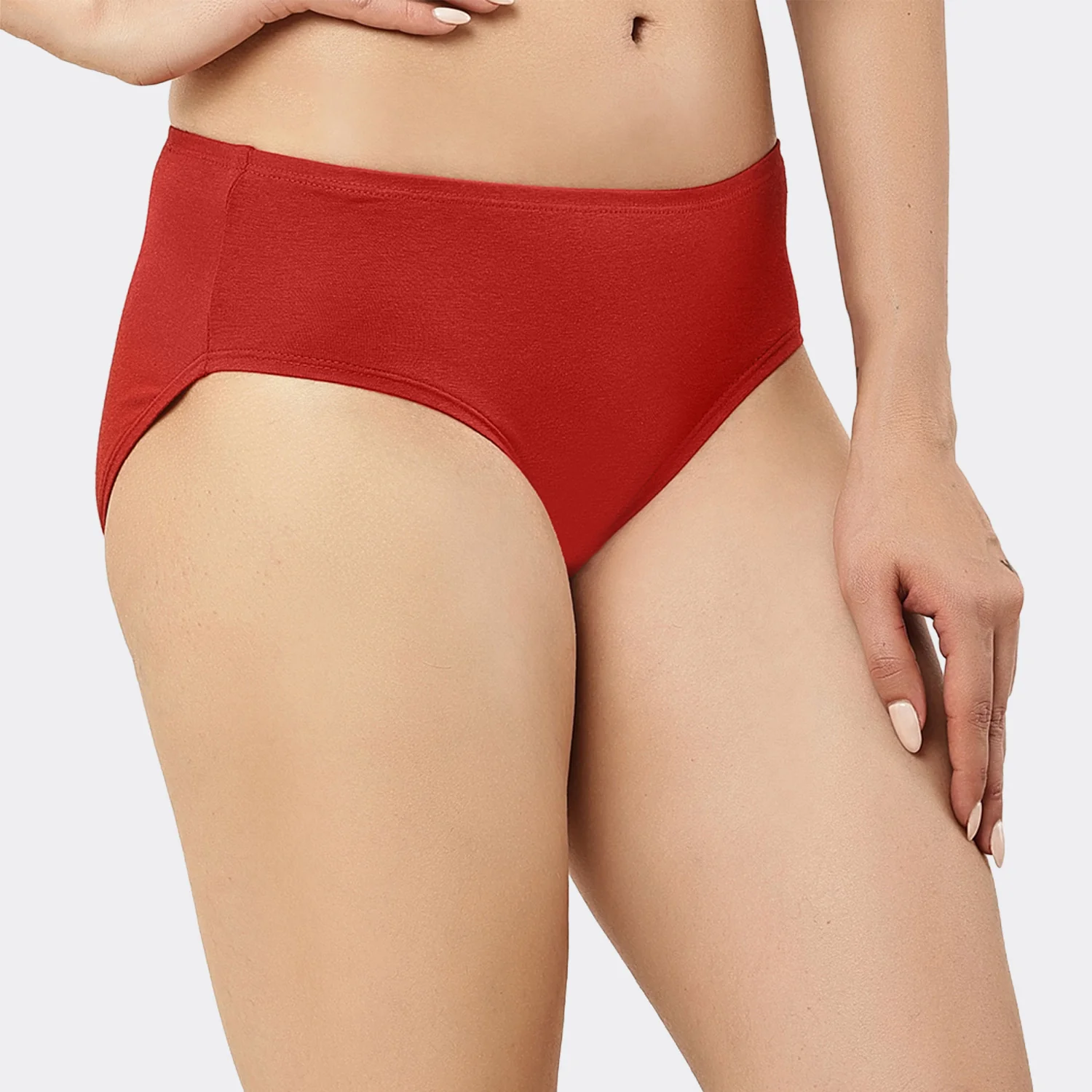 Organic Bamboo Inner elastic Mid waist Hipster for Women- (Pack of 3) - Image 31