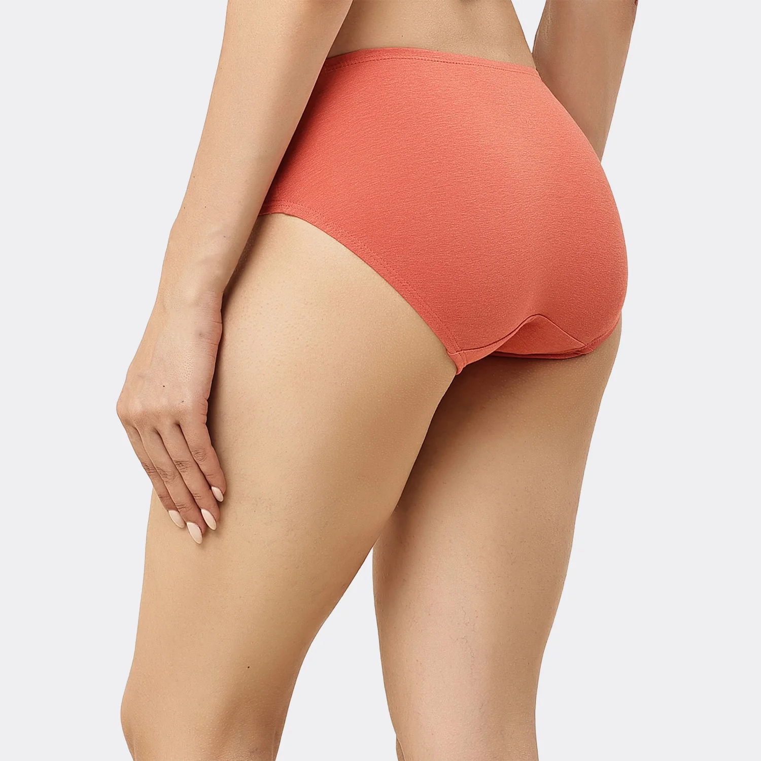 Organic Bamboo Inner elastic Mid waist Hipster for Women- (Pack of 3) - Image 35