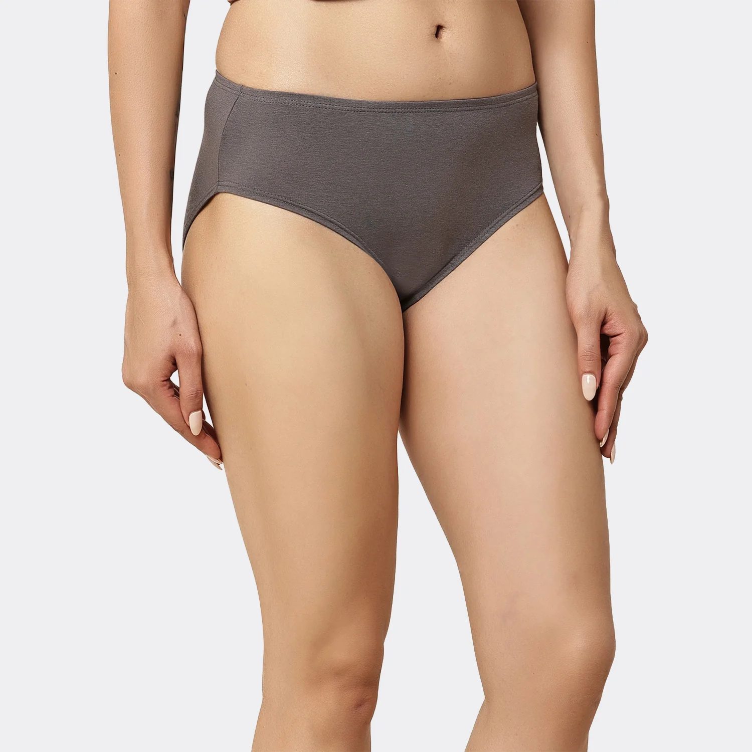 Organic Bamboo Inner elastic Mid waist Hipster for Women- (Pack of 3) - Image 37