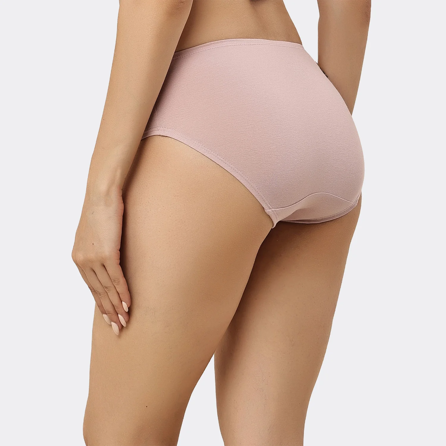Organic Bamboo Inner elastic Mid waist Hipster for Women- (Pack of 3) - Image 54