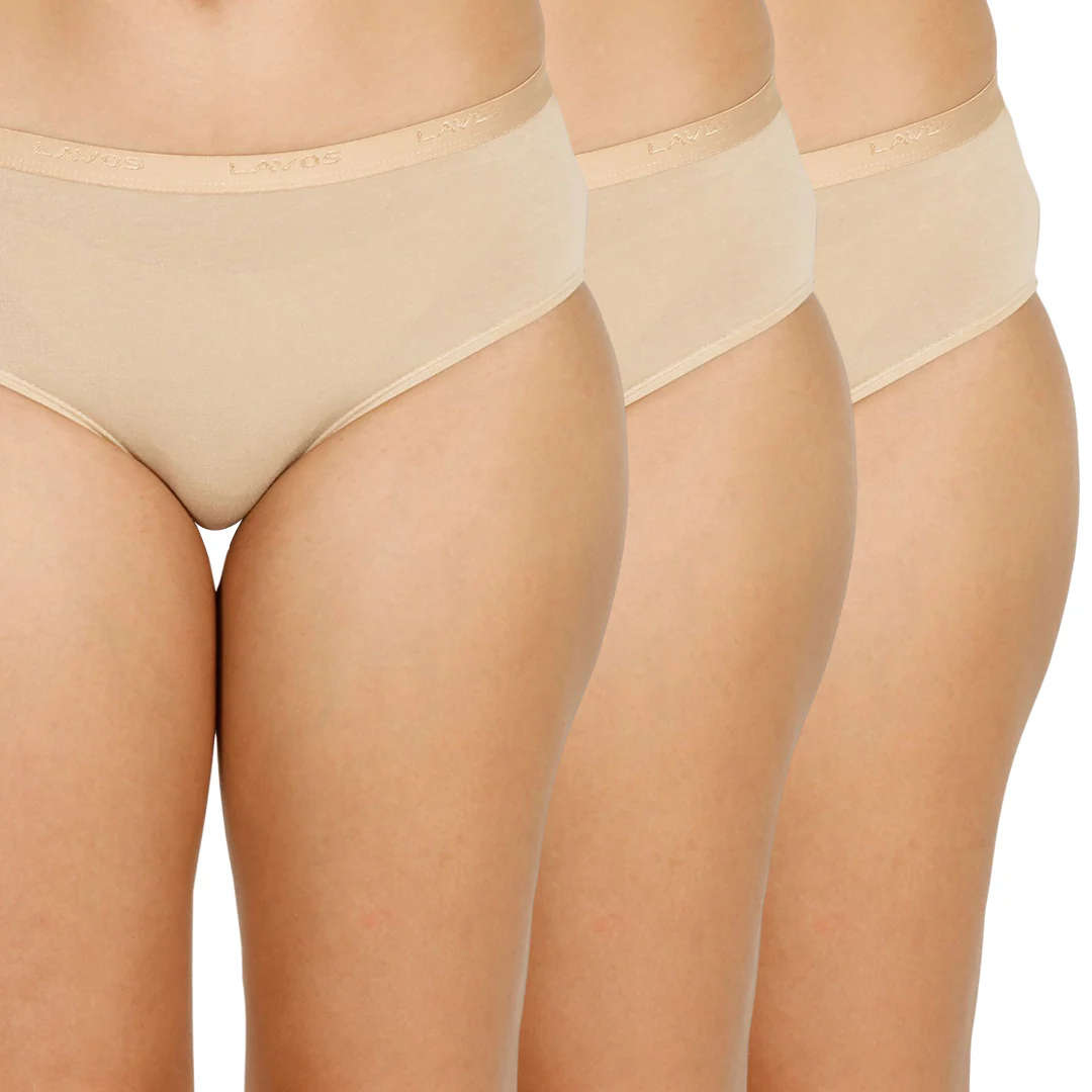 Lavos Organic Bamboo Mid Waist Hipster for Women – Outer Elastic (Pack of 3) - Image 8