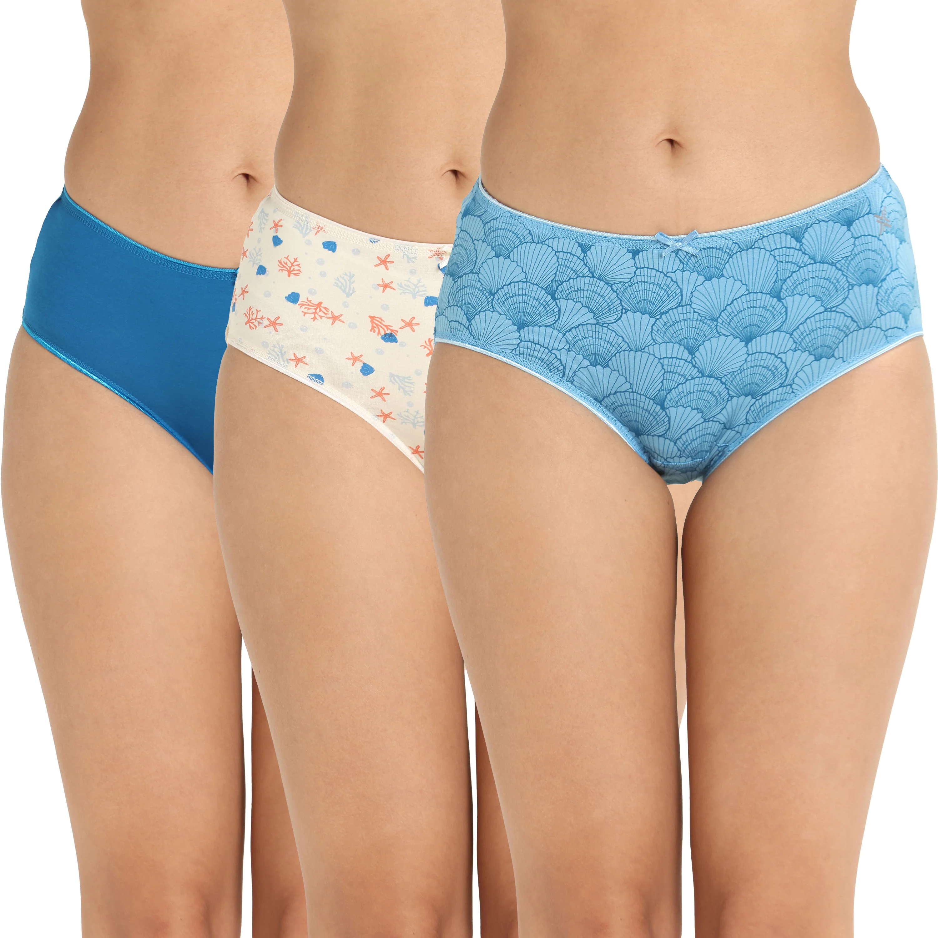 Lavos Bamboo Modal Mid Waist Hipster – Soft Outer Elastic Women’s Underwear (Pack of 3) - Image 4