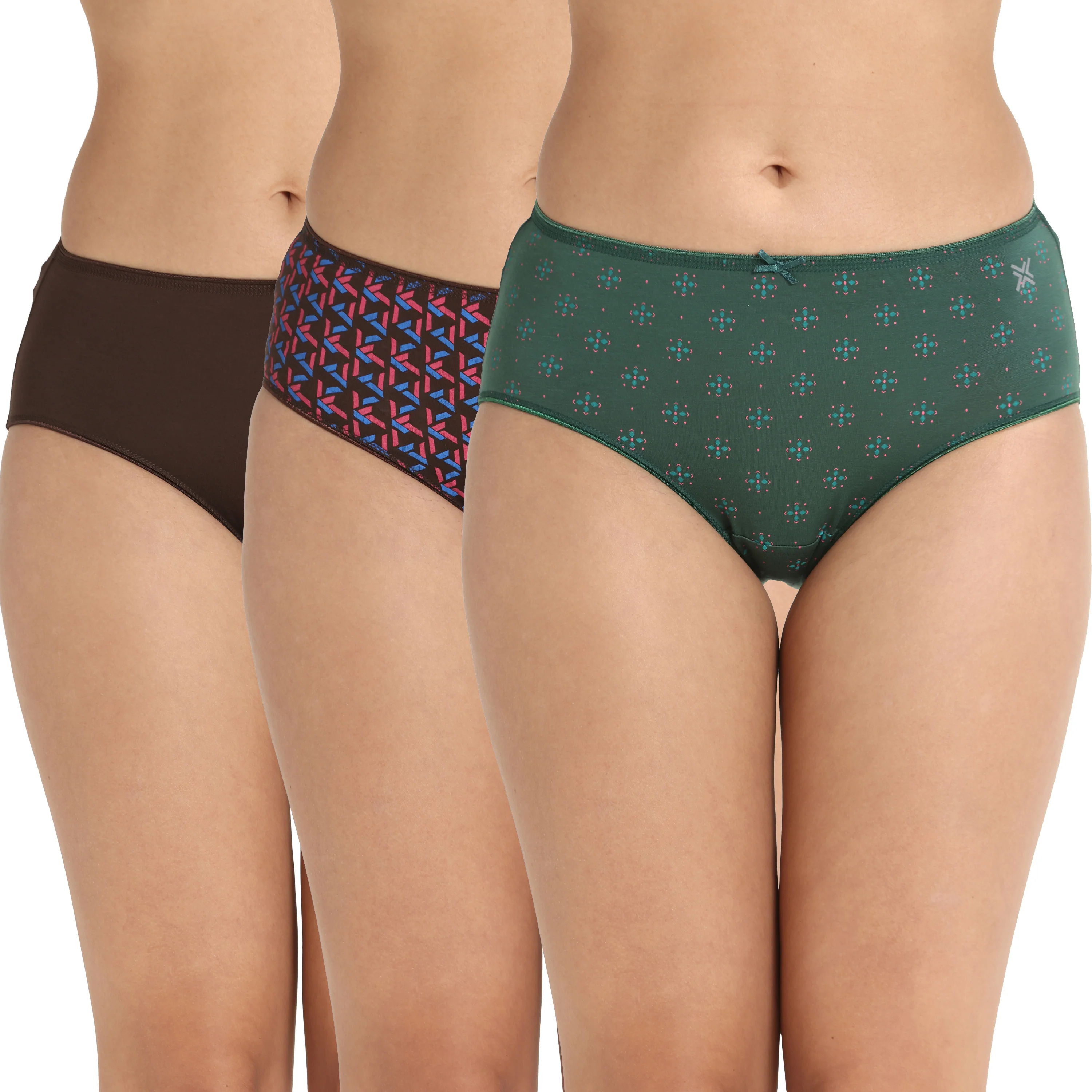 Lavos Bamboo Modal Mid Waist Hipster – Soft Outer Elastic Women’s Underwear (Pack of 3) - Image 41