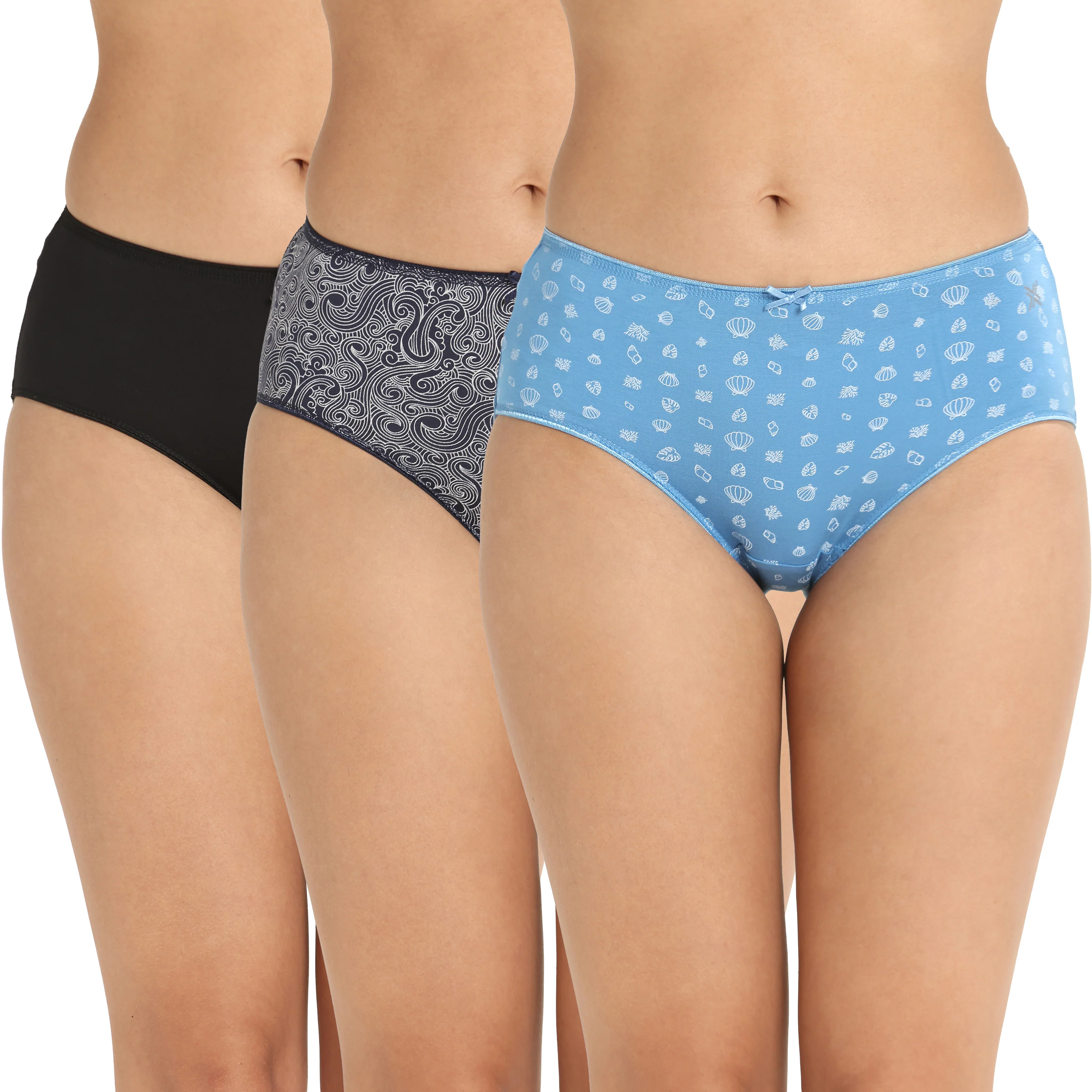 Lavos Bamboo Modal Mid Waist Hipster – Soft Outer Elastic Women’s Underwear (Pack of 3) - Image 8