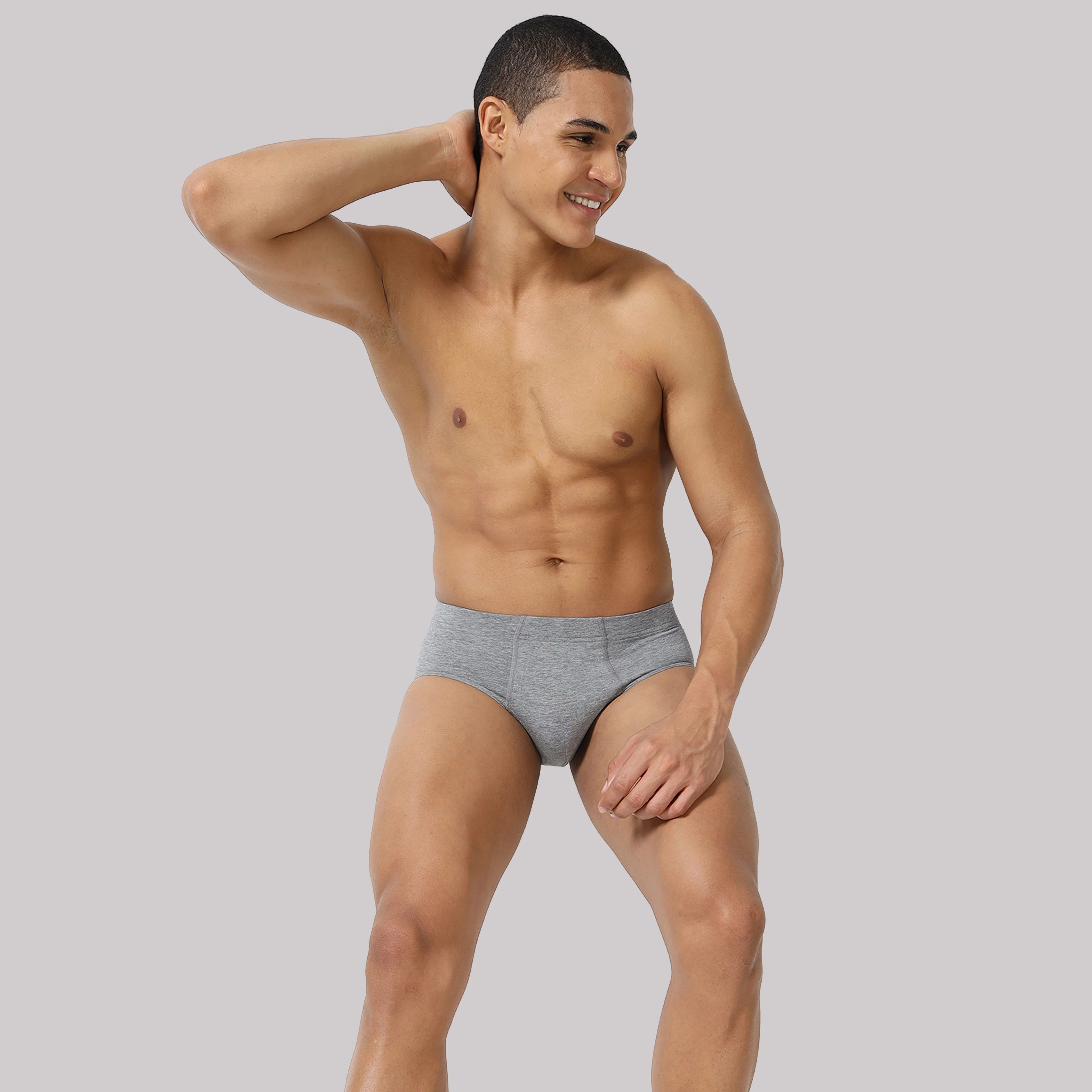Men’s Solid Brief with Classic Fit & Reliable Support - Image 22