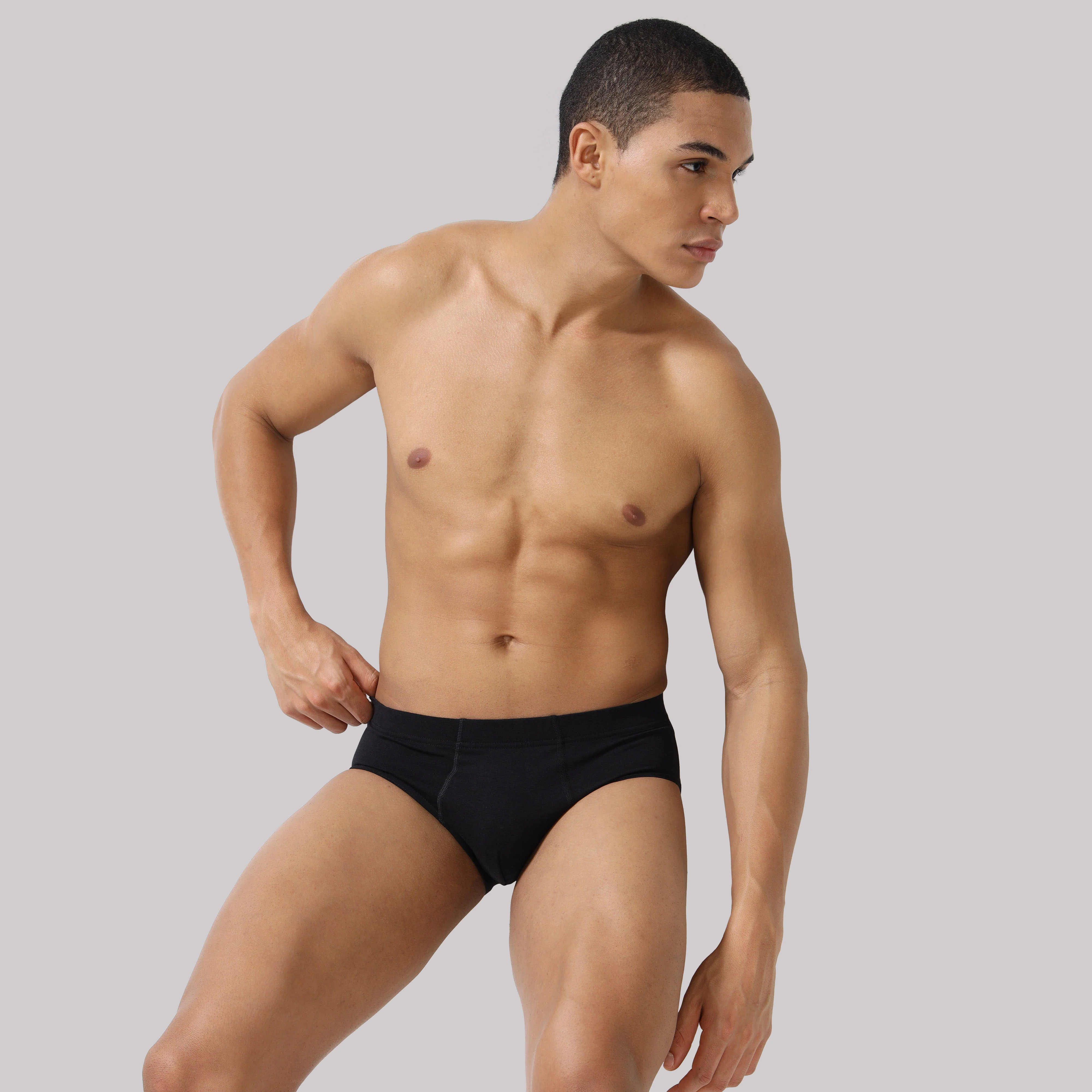 Men’s Solid Brief with Classic Fit & Reliable Support - Image 24