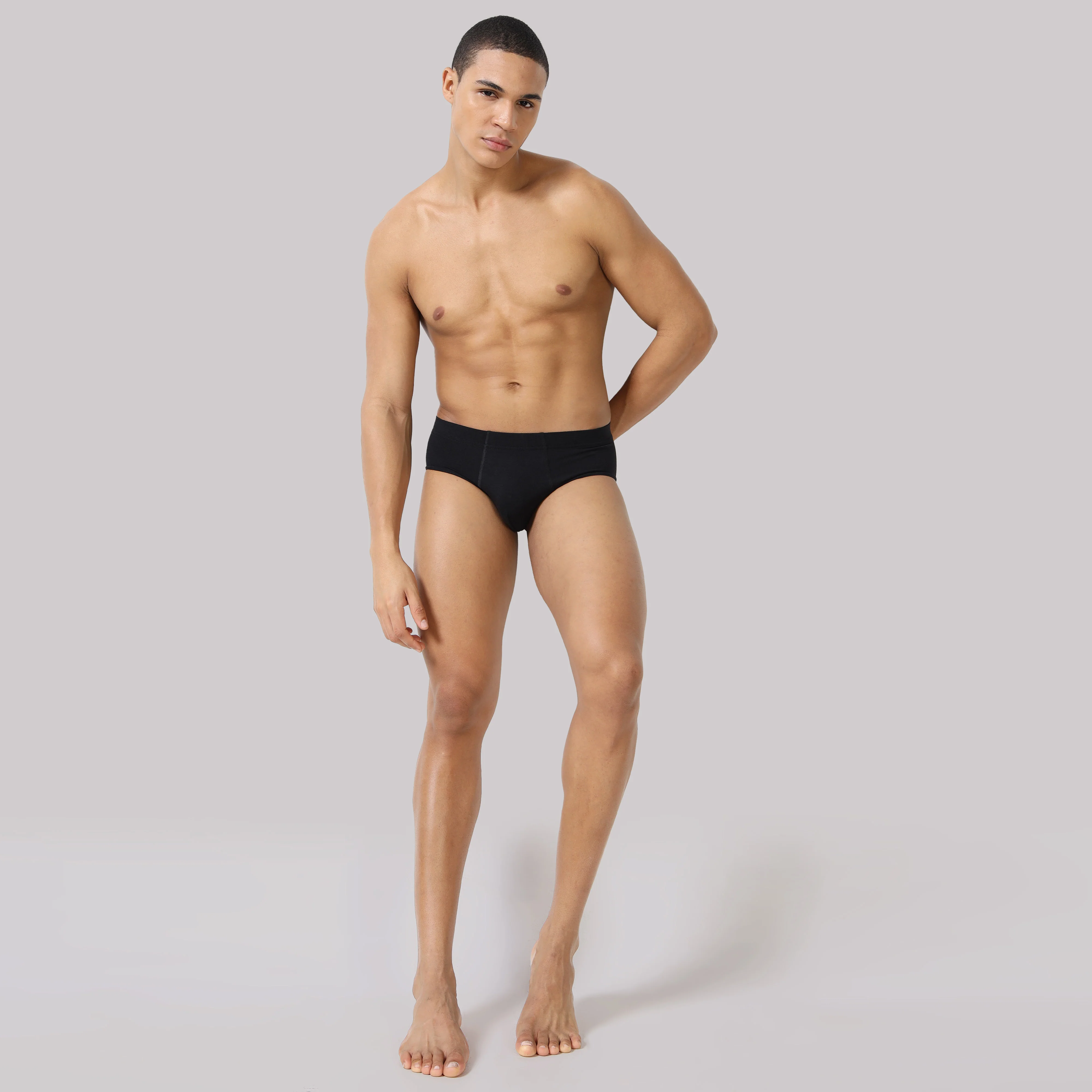 Men’s Solid Brief with Classic Fit & Reliable Support - Image 28
