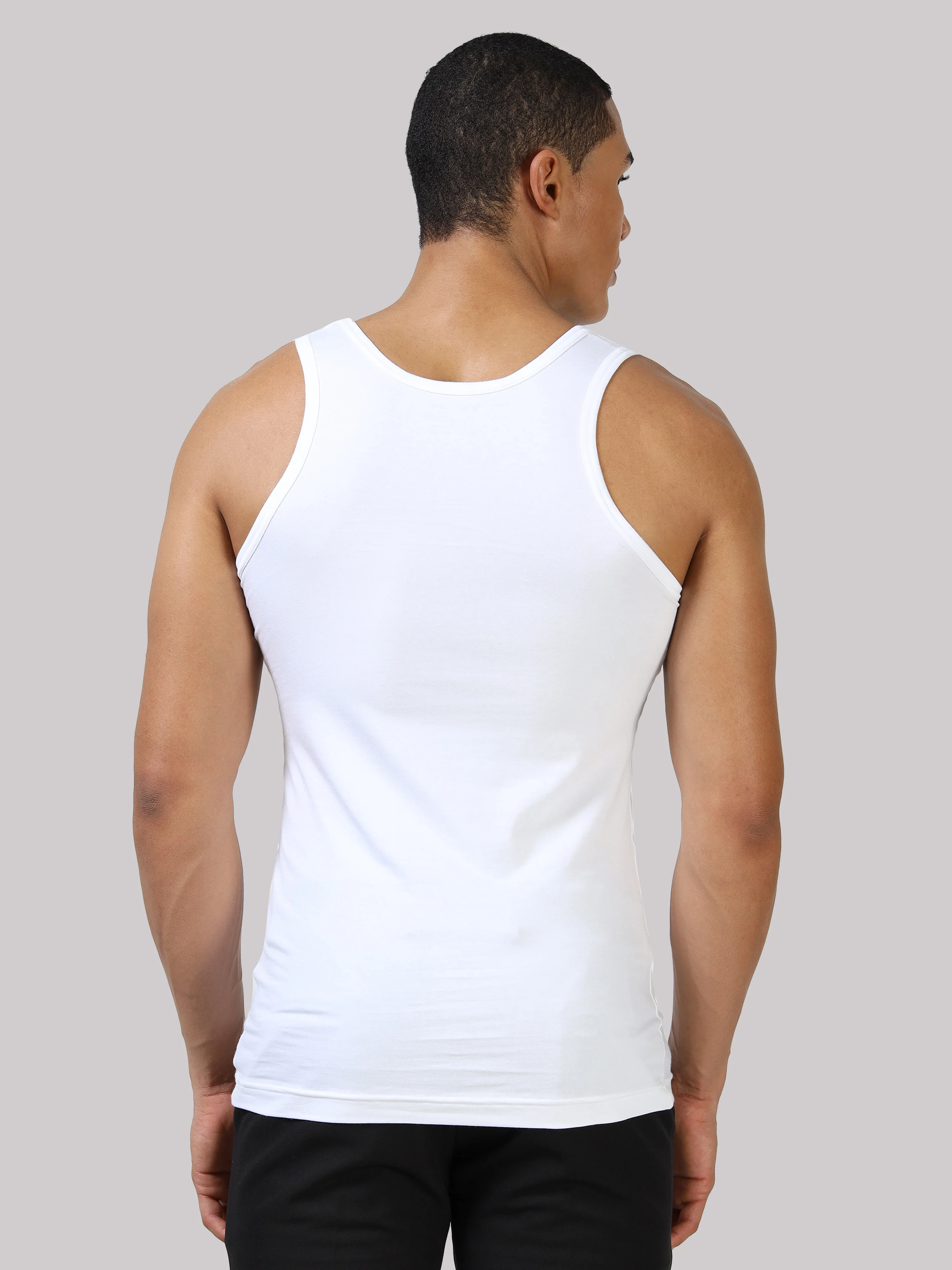 Men’s White Vest for Daily Comfort & Easy Layering - Image 3