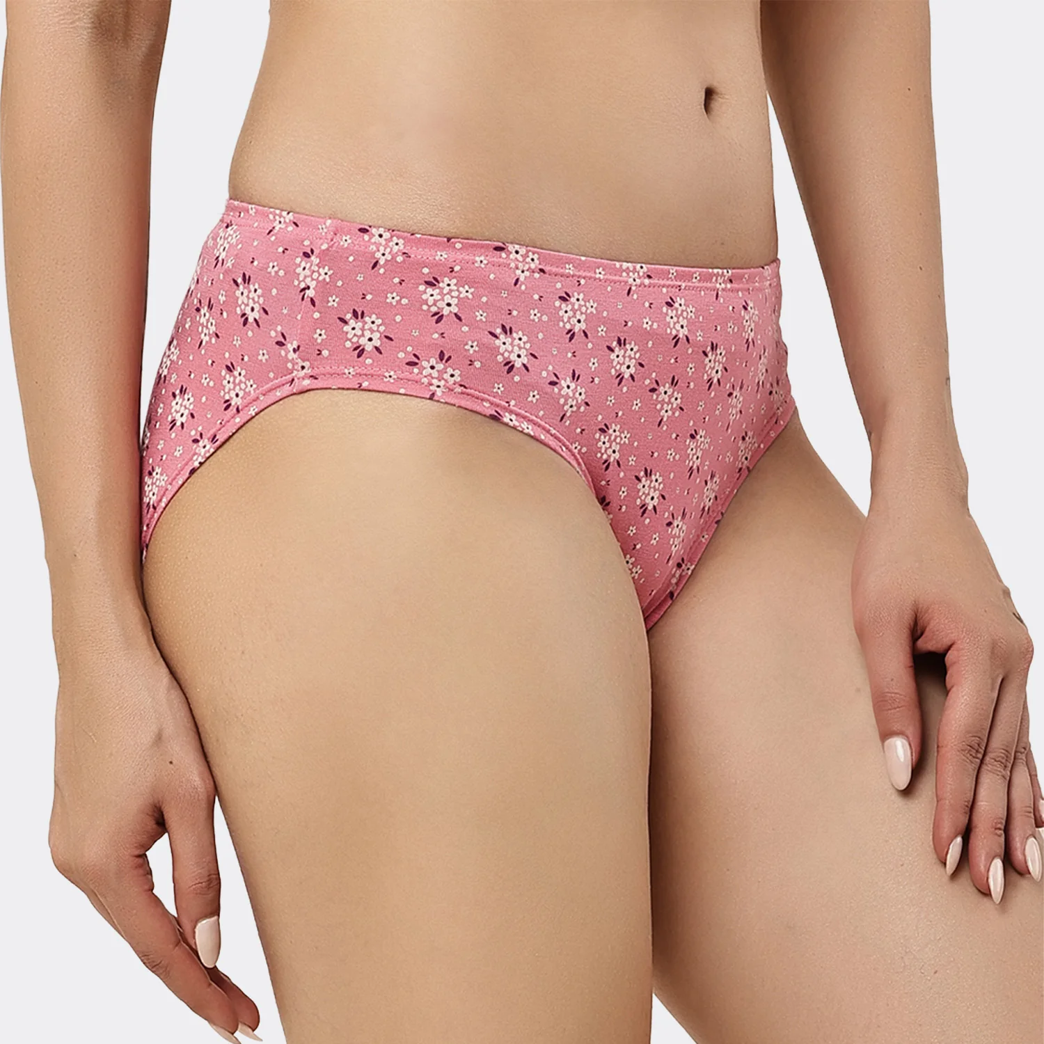 Lavos Womens Bamboo Modal Low Waist Bikini - Inner Elastic (Pack of 3) - Image 13