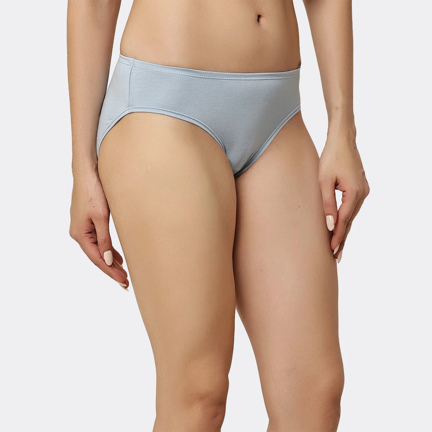 Lavos Womens Bamboo Modal Low Waist Bikini - Inner Elastic (Pack of 3) - Image 36
