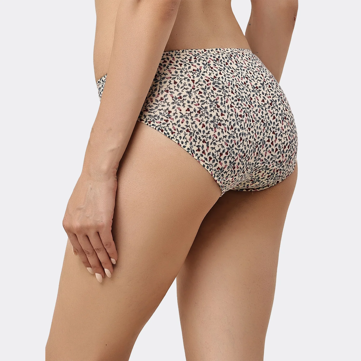Lavos Womens Bamboo Modal Low Waist Bikini - Inner Elastic (Pack of 3) - Image 46