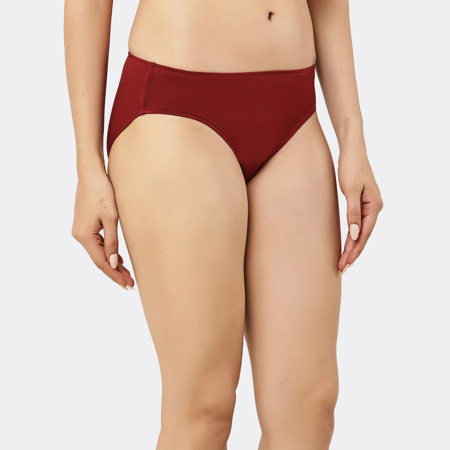 Lavos Womens Bamboo Modal Low Waist Bikini - Inner Elastic (Pack of 3) - Image 49