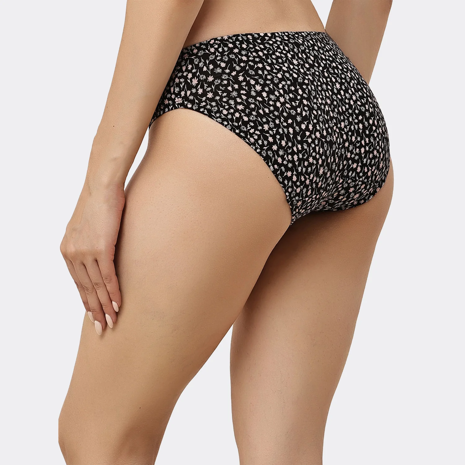 Lavos Womens Bamboo Modal Low Waist Bikini - Inner Elastic (Pack of 3) - Image 5