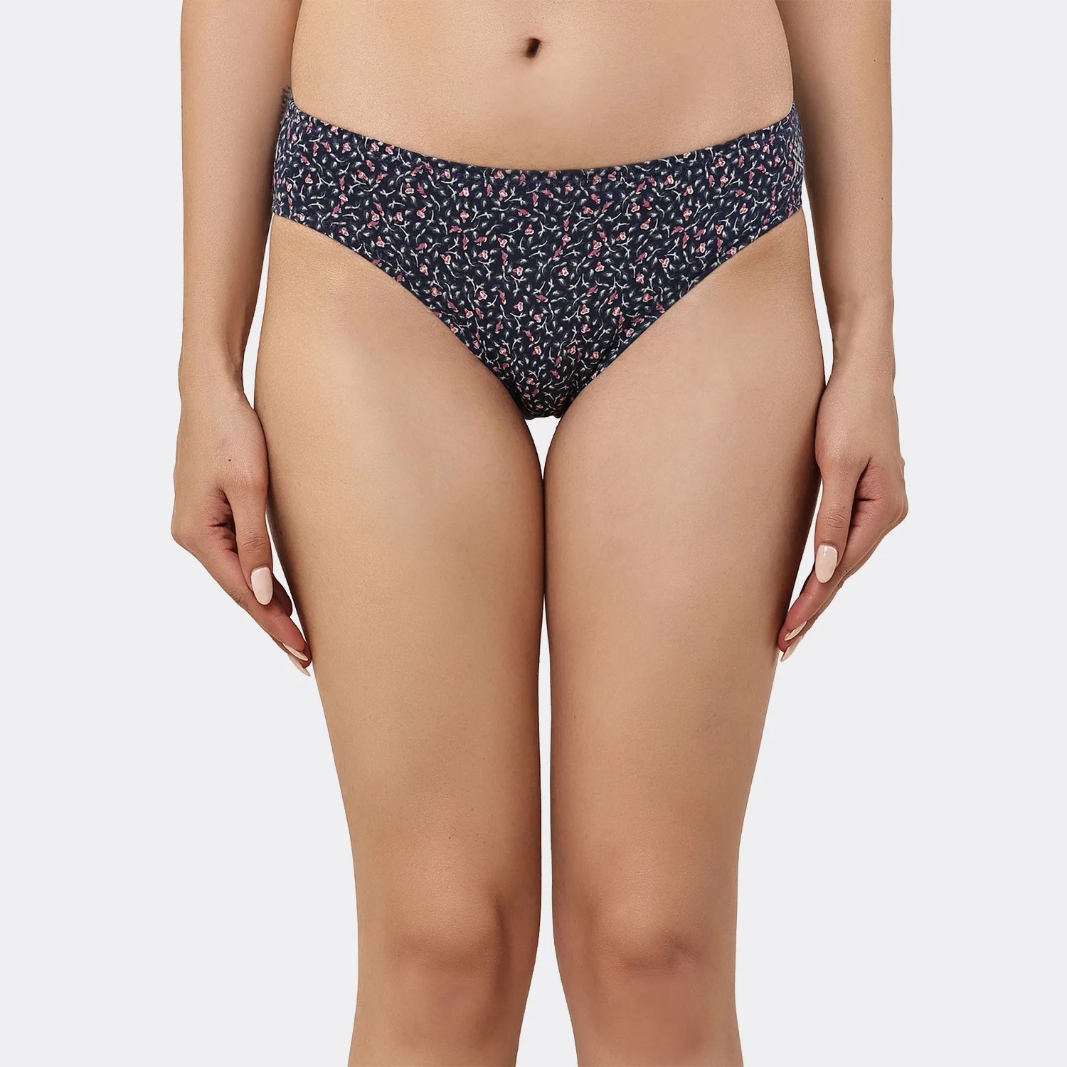 Lavos Womens Bamboo Modal Low Waist Bikini - Inner Elastic (Pack of 3) - Image 53