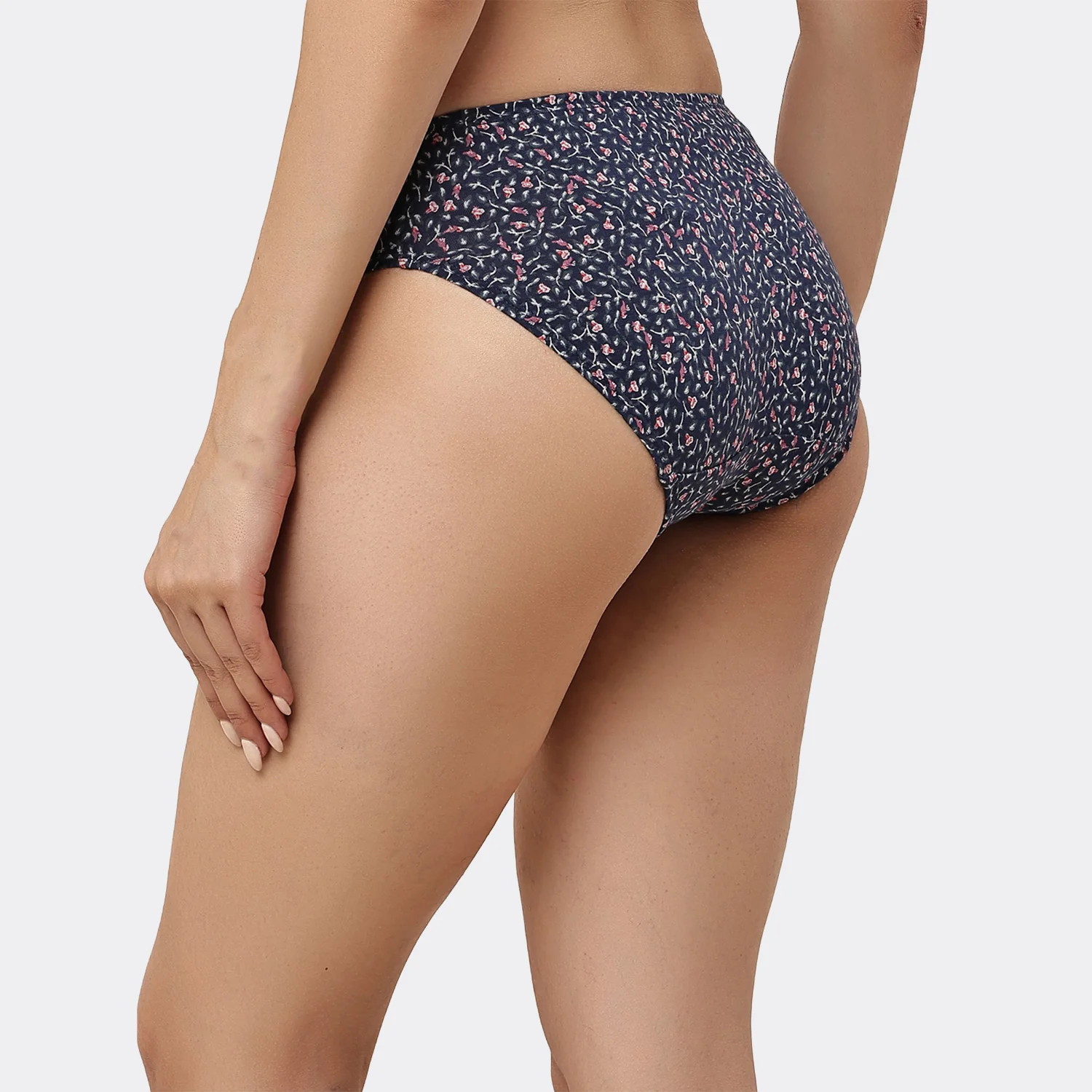 Lavos Womens Bamboo Modal Low Waist Bikini - Inner Elastic (Pack of 3) - Image 54