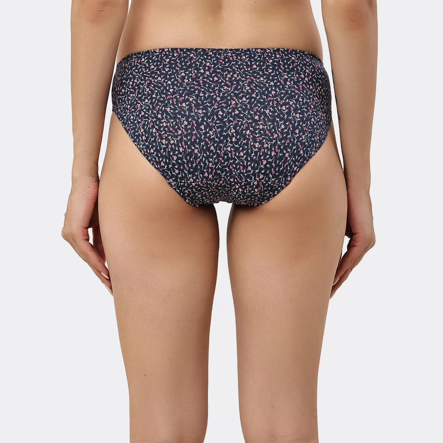 Lavos Womens Bamboo Modal Low Waist Bikini - Inner Elastic (Pack of 3) - Image 55