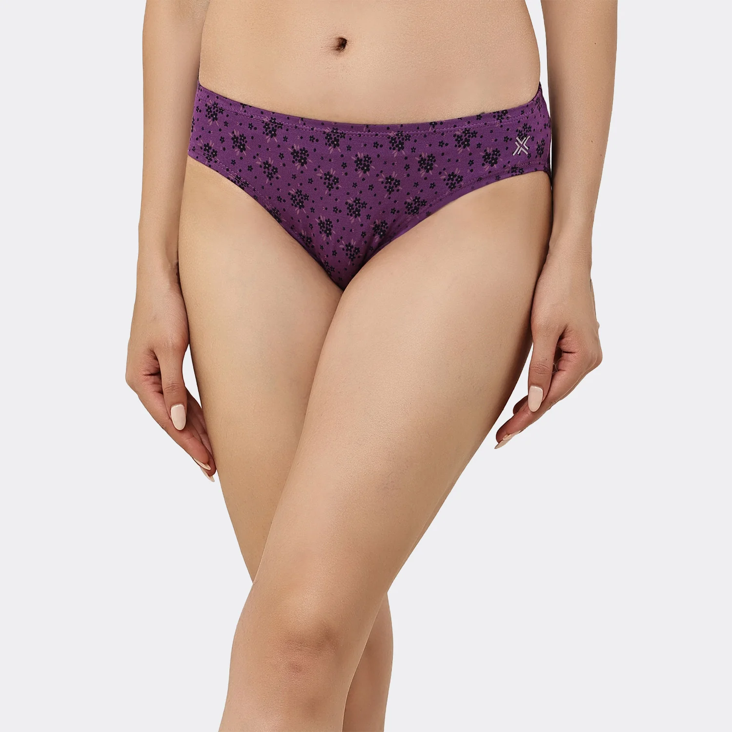 Lavos Womens Bamboo Modal Low Waist Bikini - Inner Elastic (Pack of 3) - Image 58