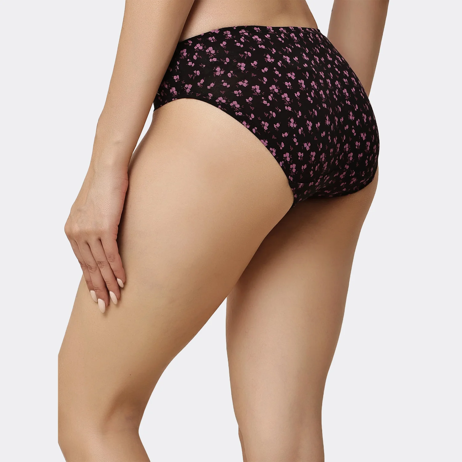 Lavos Womens Bamboo Modal Low Waist Bikini - Inner Elastic (Pack of 3) - Image 63