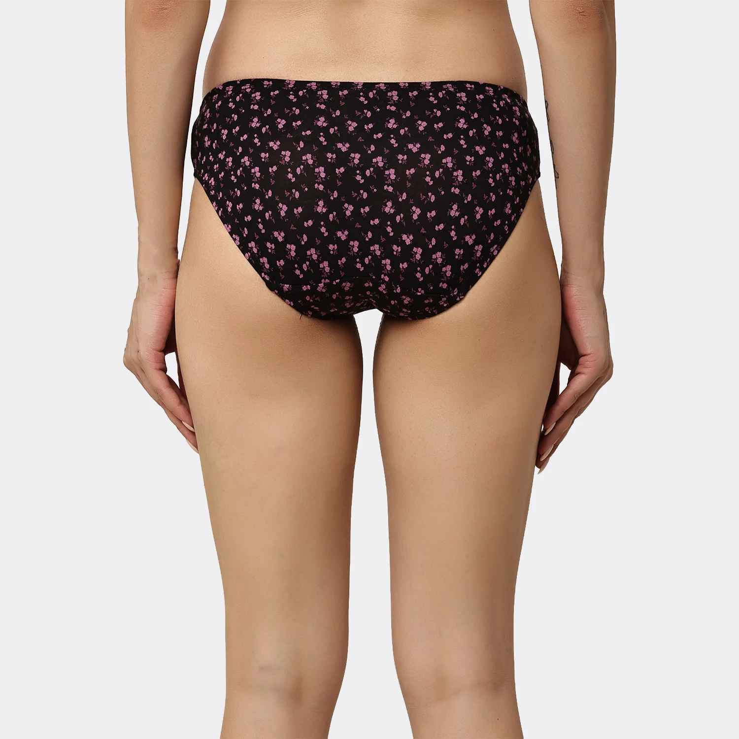 Lavos Womens Bamboo Modal Low Waist Bikini - Inner Elastic (Pack of 3) - Image 65