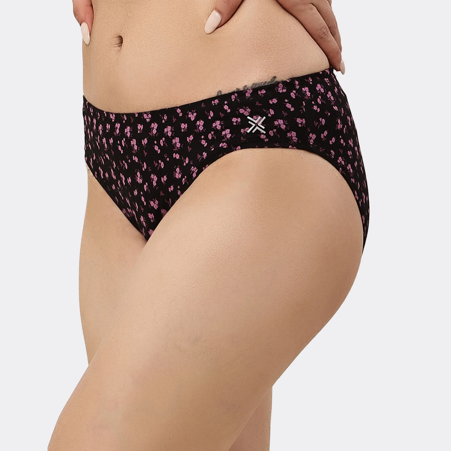 Lavos Womens Bamboo Modal Low Waist Bikini - Inner Elastic (Pack of 3) - Image 66
