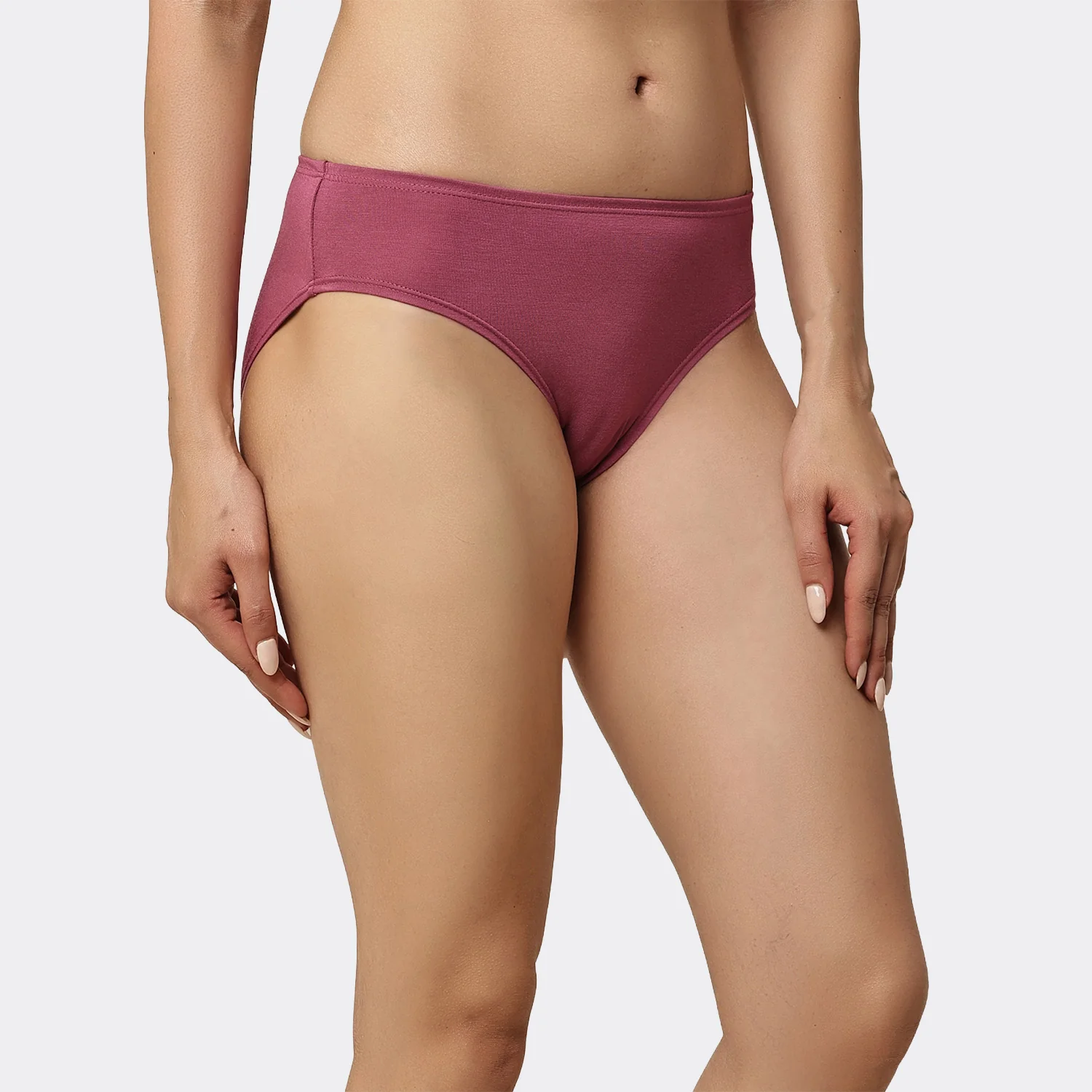 Lavos Womens Bamboo Modal Low Waist Bikini - Inner Elastic (Pack of 3) - Image 70