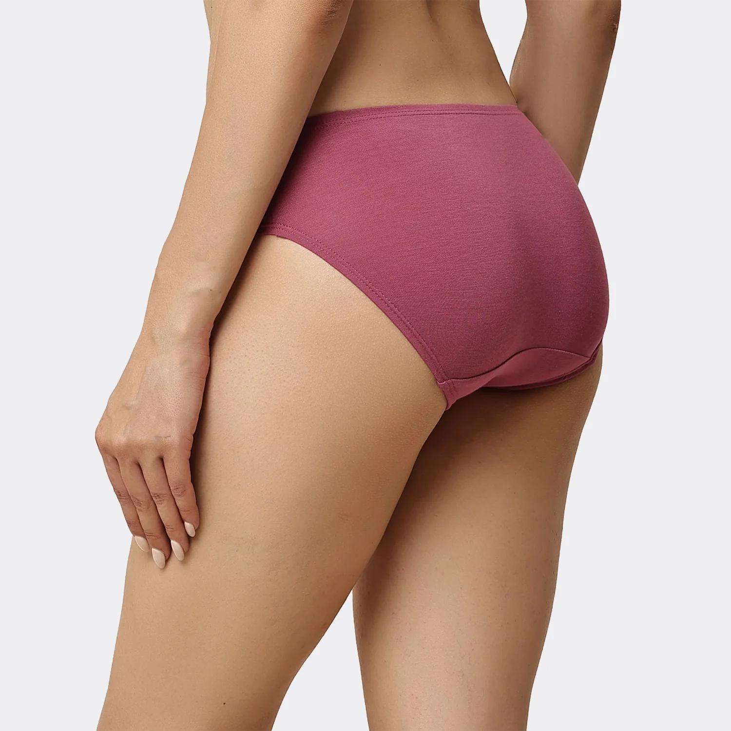 Lavos Womens Bamboo Modal Low Waist Bikini - Inner Elastic (Pack of 3) - Image 72