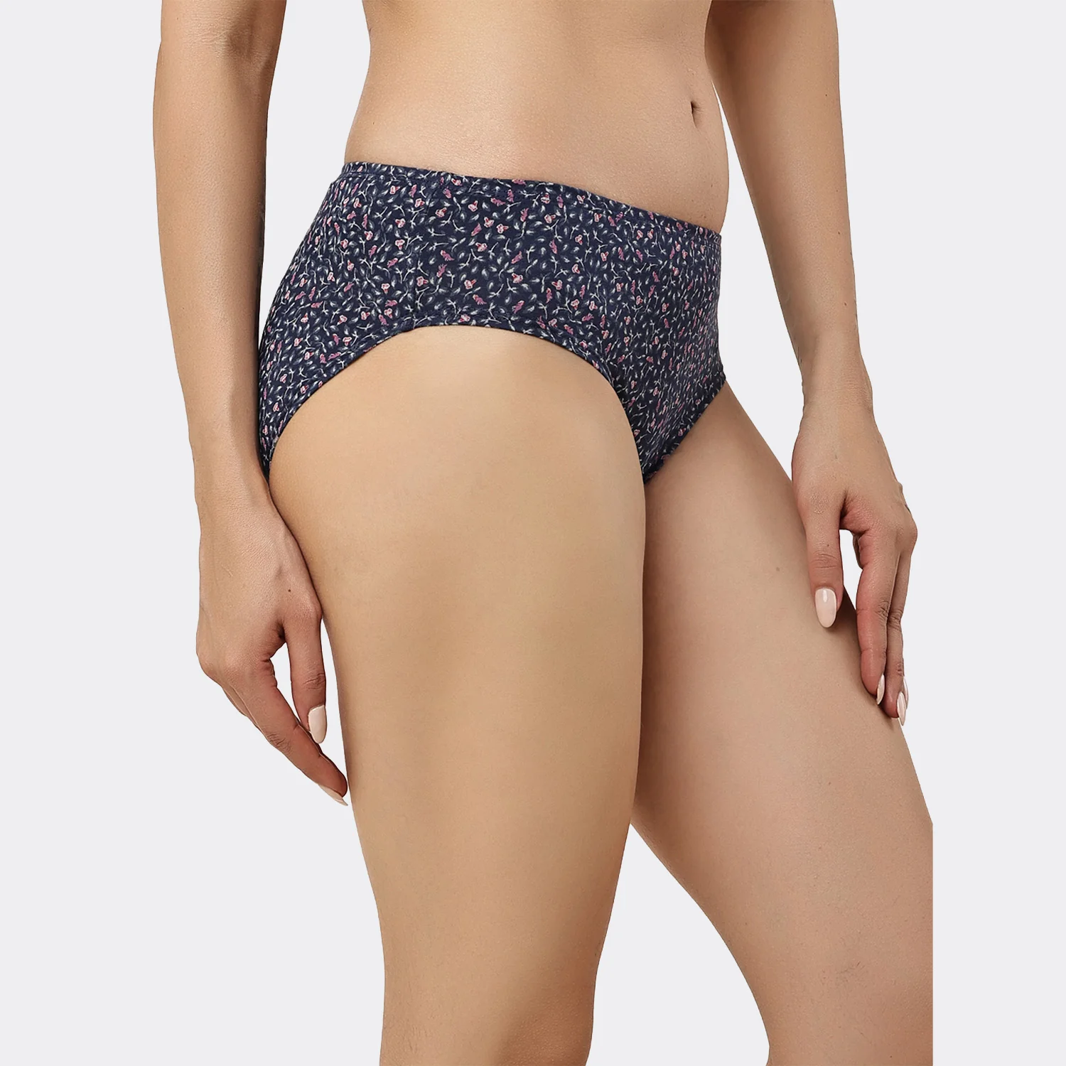 Lavos Women’s Bamboo Modal Mid Waist Hipster – Inner Elastic Comfort (Pack of 3) - Image 100