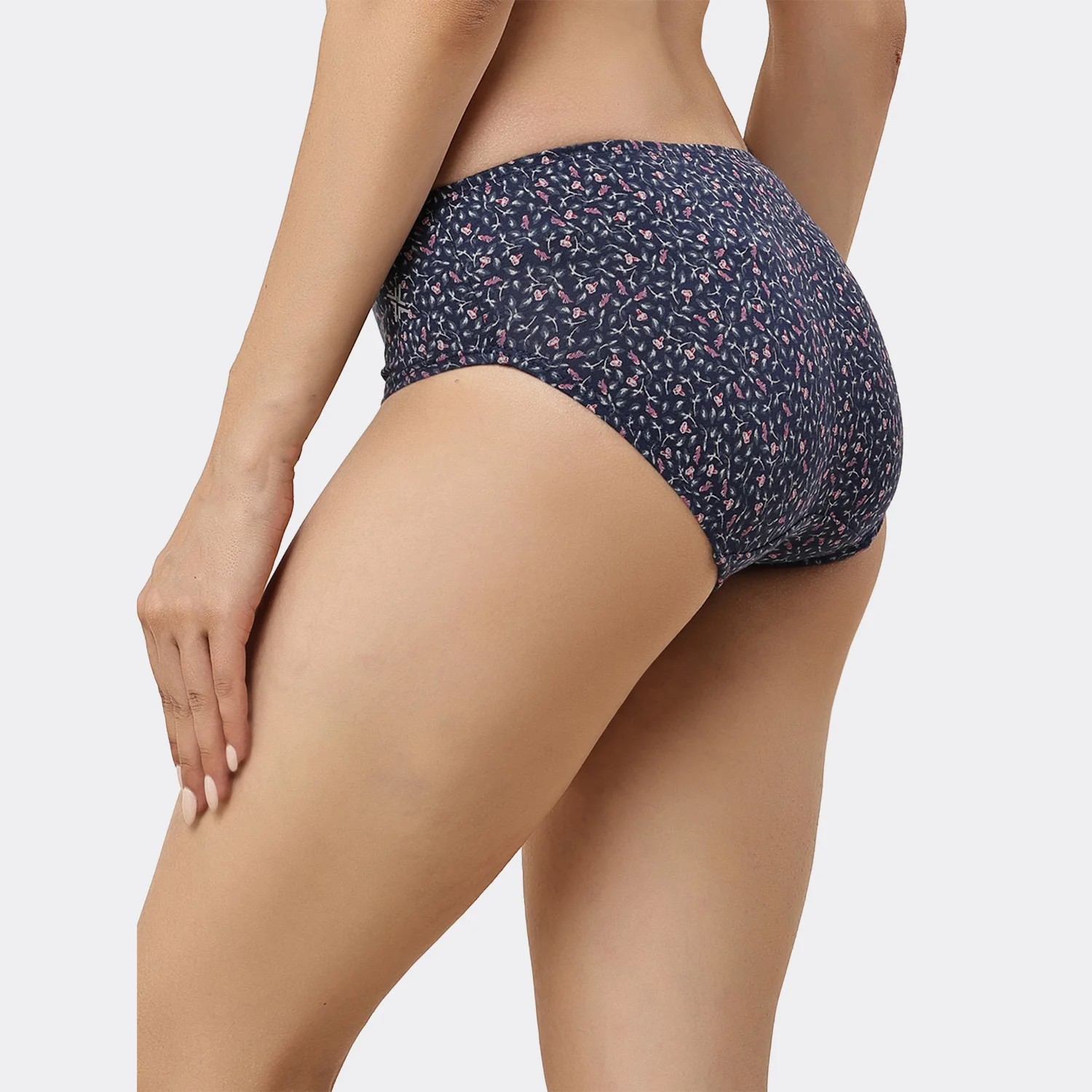 Lavos Women’s Bamboo Modal Mid Waist Hipster – Inner Elastic Comfort (Pack of 3) - Image 101