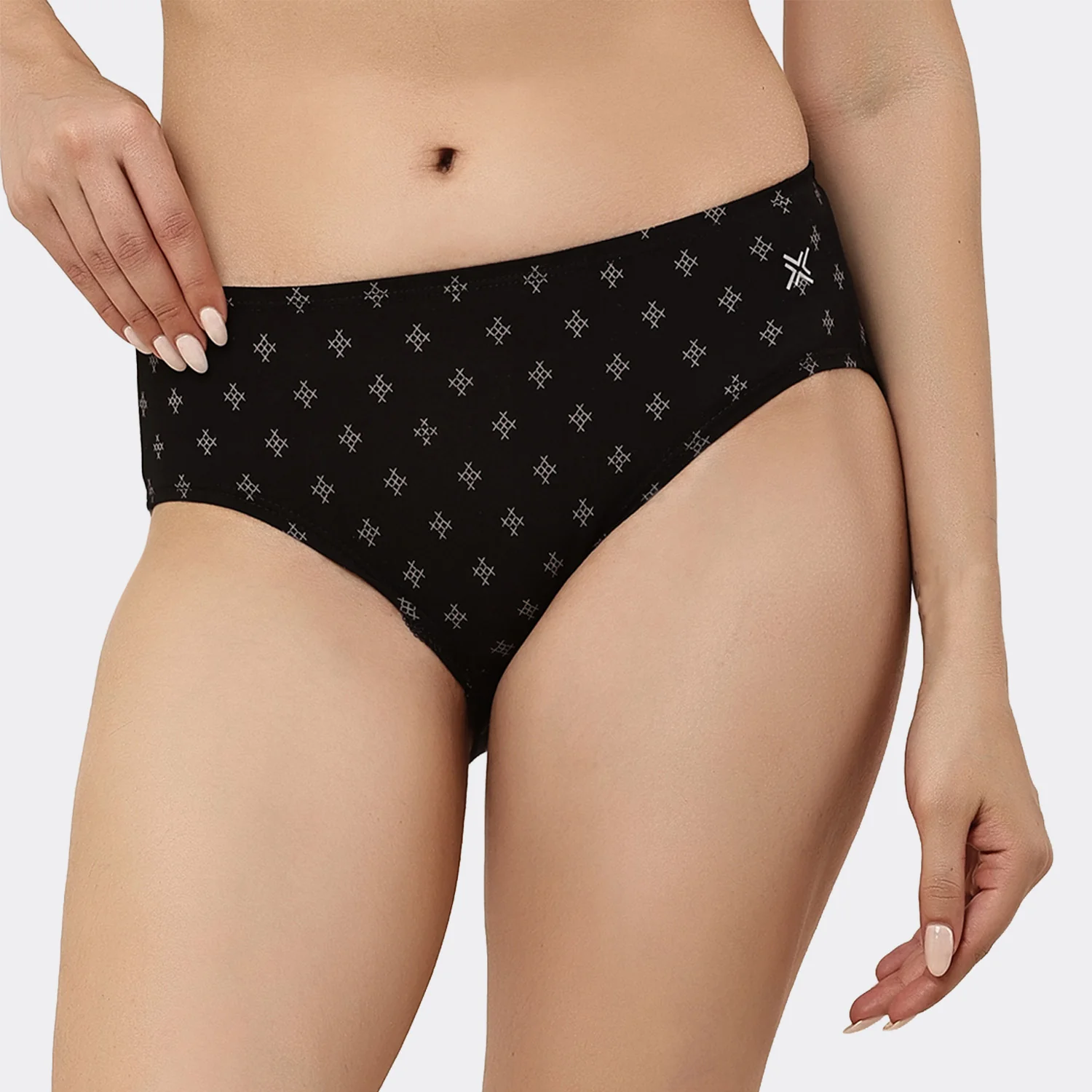Lavos Women’s Bamboo Modal Mid Waist Hipster – Inner Elastic Comfort (Pack of 3) - Image 104