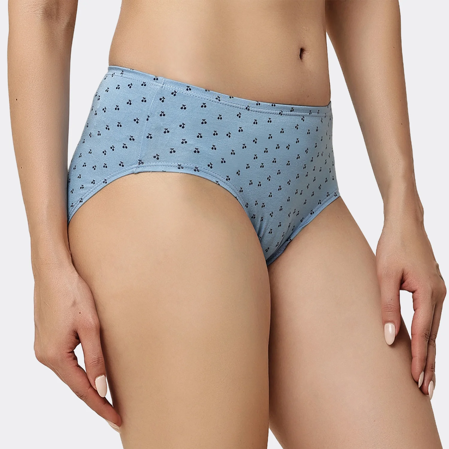 Lavos Women’s Bamboo Modal Mid Waist Hipster – Inner Elastic Comfort (Pack of 3) - Image 108
