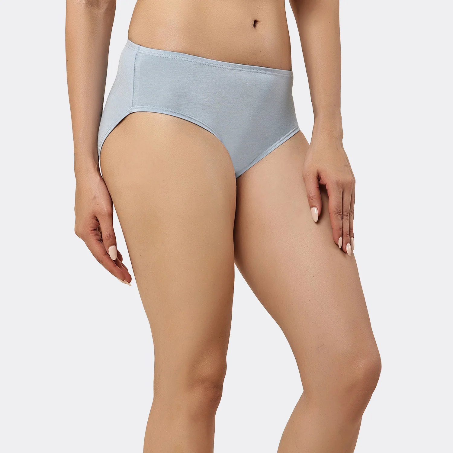 Lavos Women’s Bamboo Modal Mid Waist Hipster – Inner Elastic Comfort (Pack of 3) - Image 111