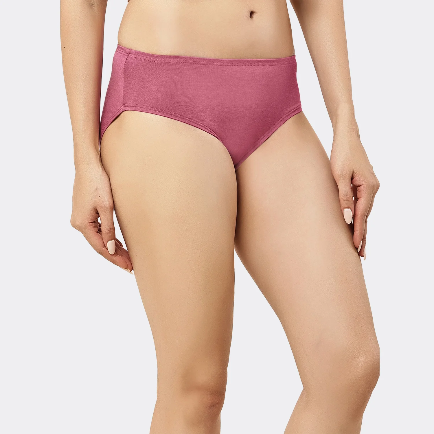 Lavos Women’s Bamboo Modal Mid Waist Hipster – Inner Elastic Comfort (Pack of 3) - Image 118