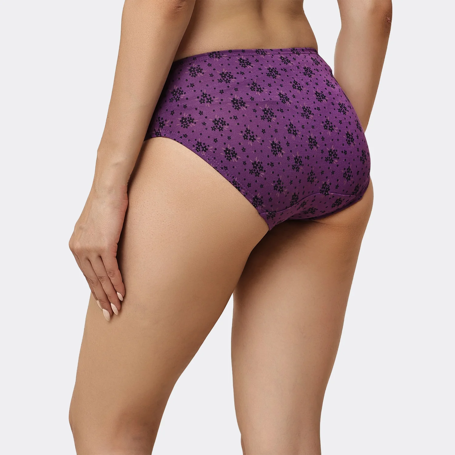 Lavos Women’s Bamboo Modal Mid Waist Hipster – Inner Elastic Comfort (Pack of 3) - Image 121