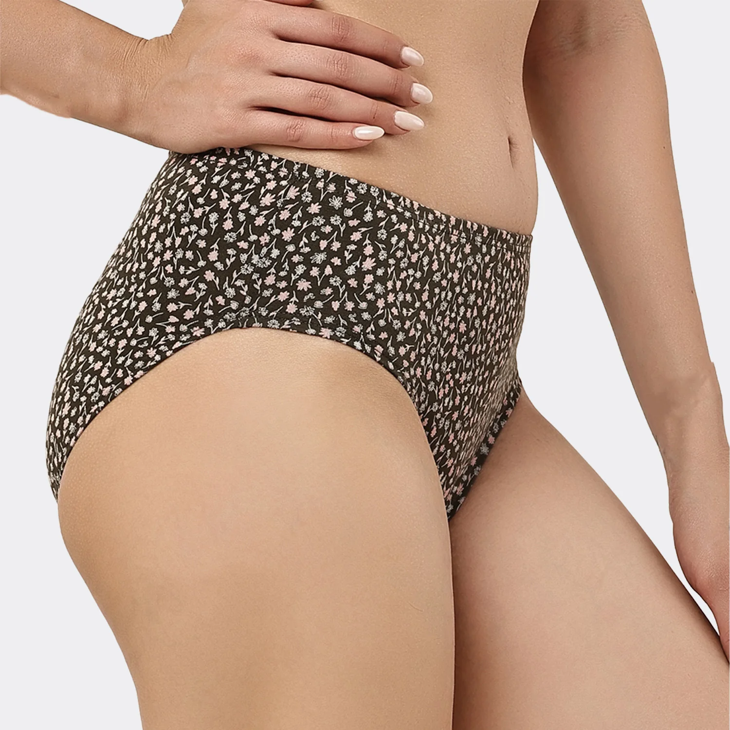 Lavos Women’s Bamboo Modal Mid Waist Hipster – Inner Elastic Comfort (Pack of 3) - Image 125