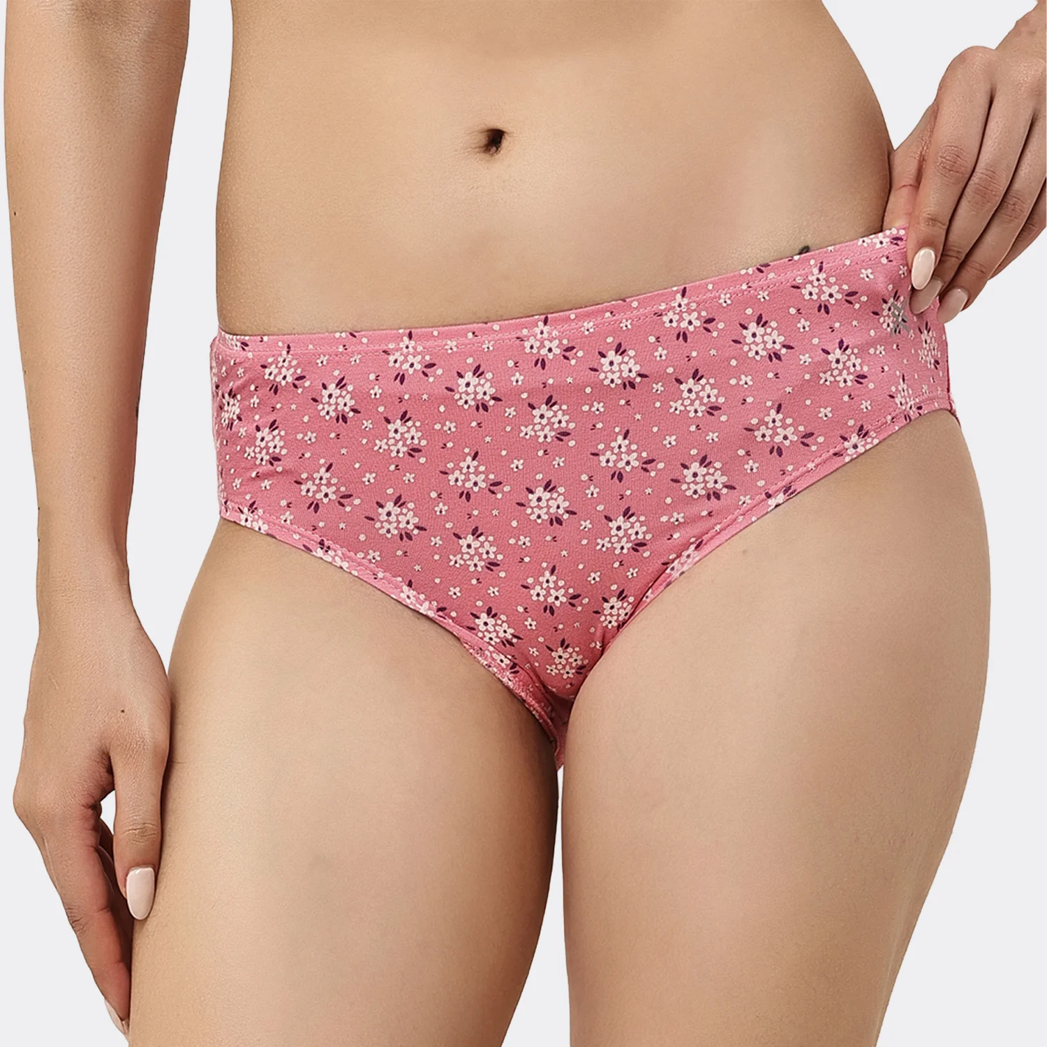 Lavos Women’s Bamboo Modal Mid Waist Hipster – Inner Elastic Comfort (Pack of 3) - Image 136